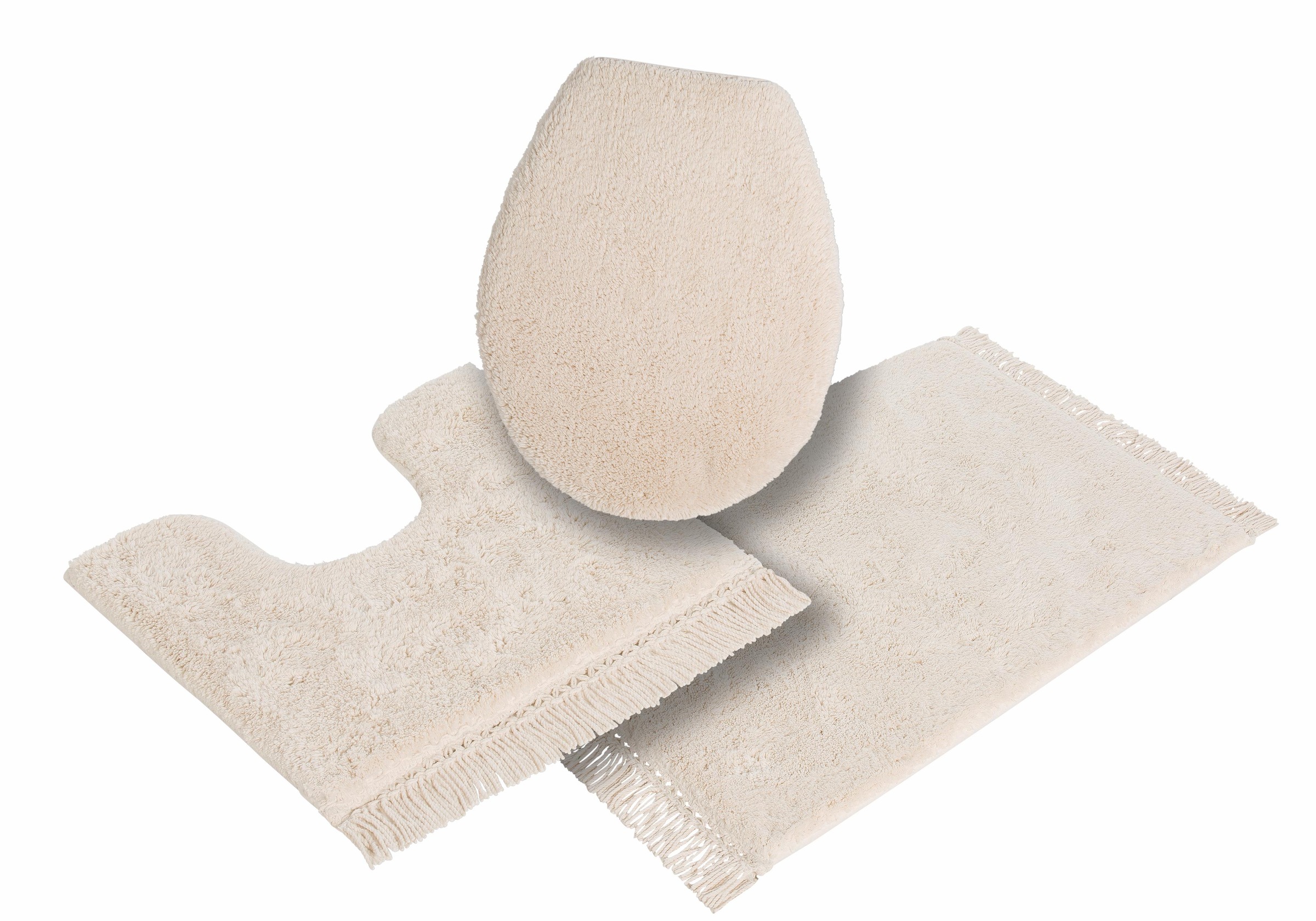 OTTO home Badematte "Finca, Badvorleger, Badezimmer Teppich" Höhe 16 mm rut günstig online kaufen