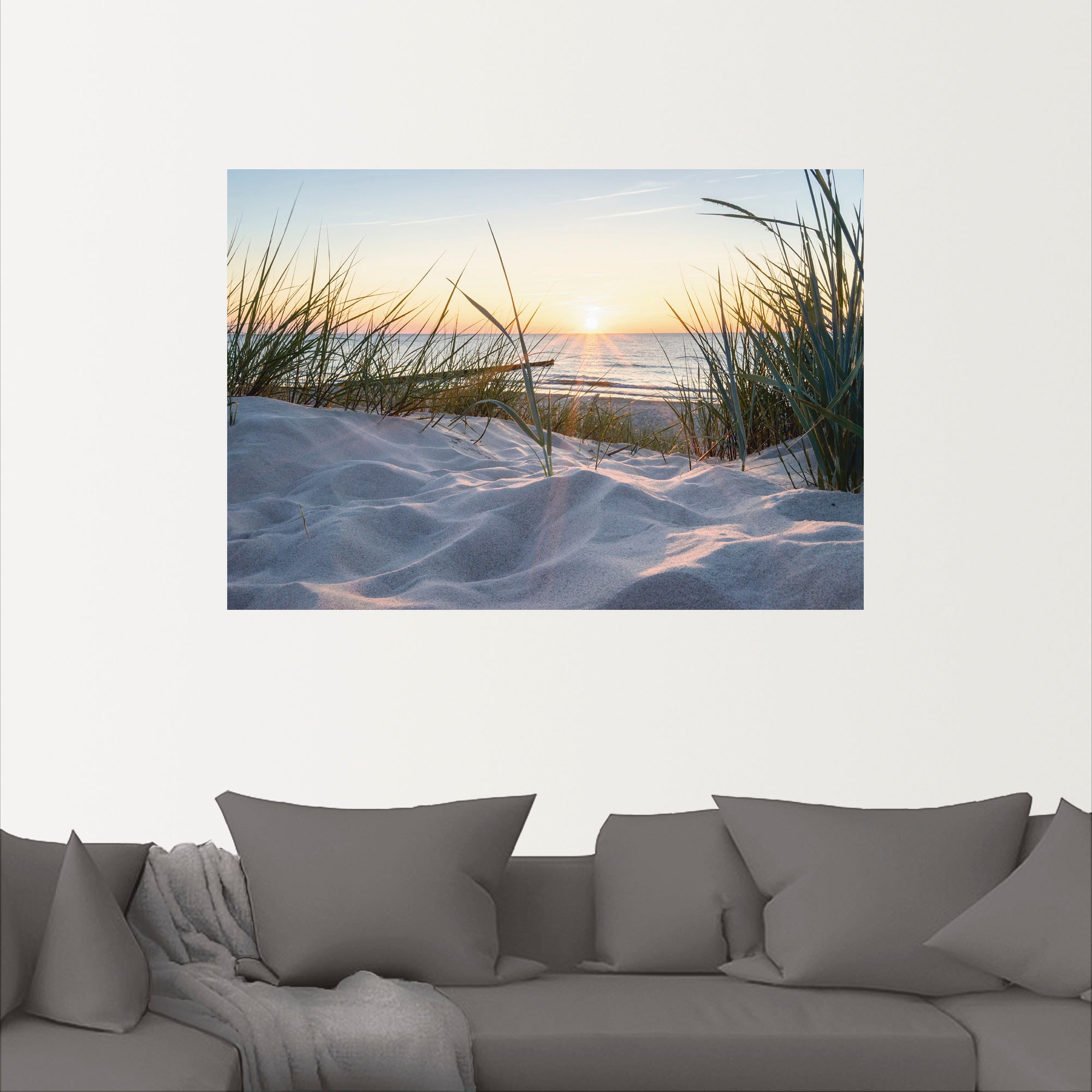 Artland Wandbild »Ostseestrand«, Strand, (1 St.), als Alubild, Outdoorbild, Leinwandbild, Poster, Wandaufkleber