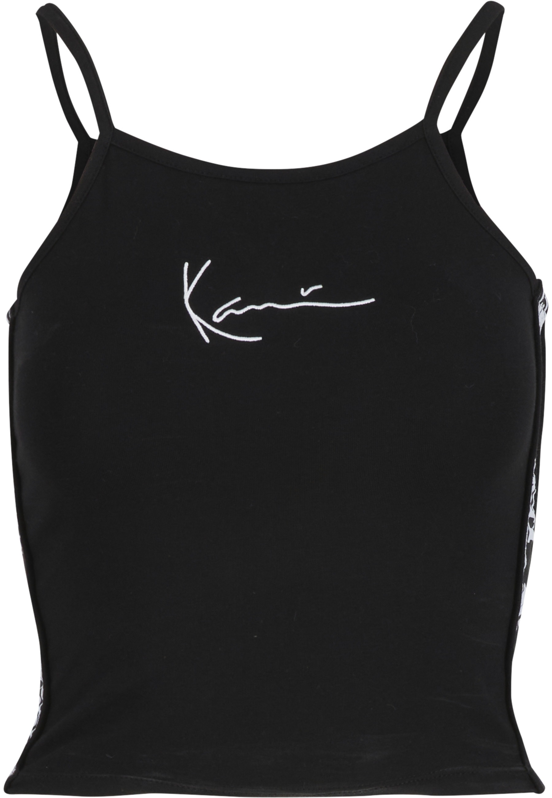 Karl Kani Muskelshirt "Karl Kani Damen KKWQ22001BLK Karl Kani Tape Small Signature Top" 1