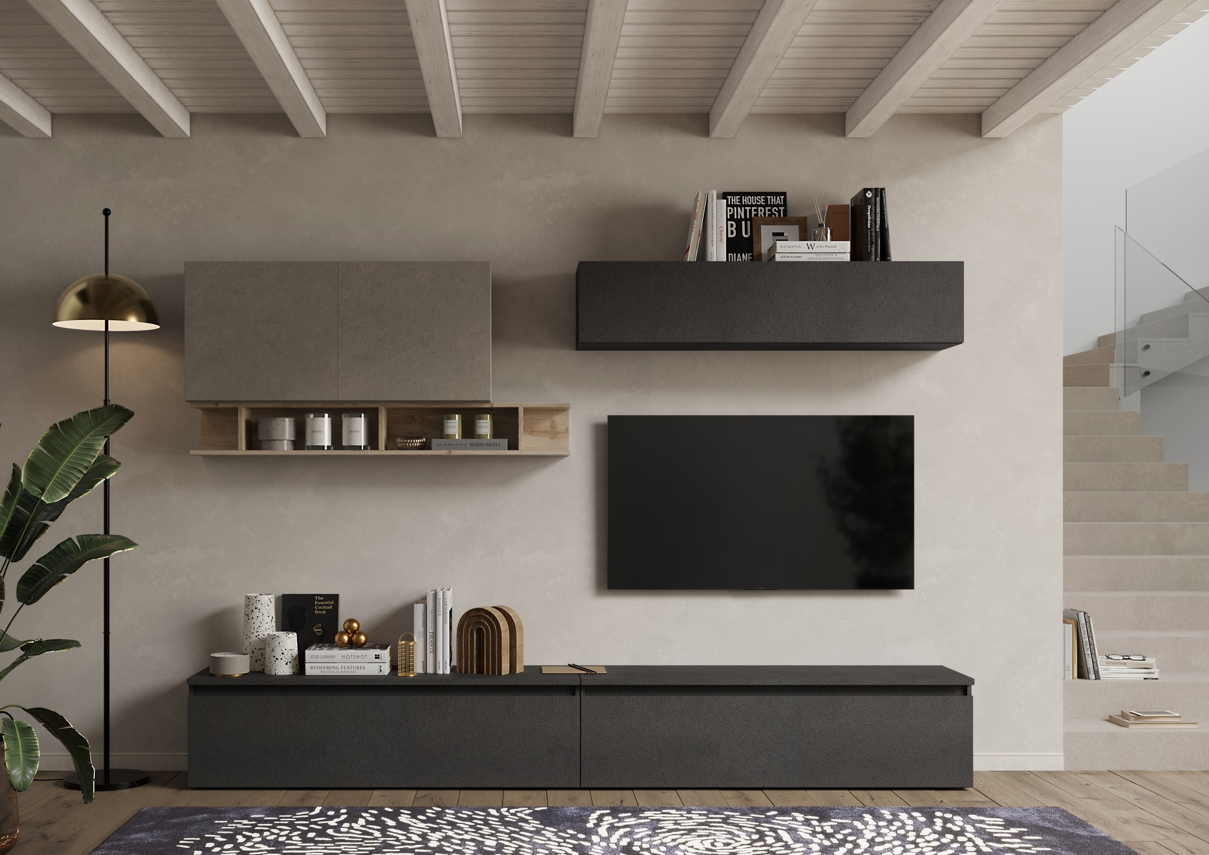 INOSIGN Wohnwand "Infinity, 6tlg. Breite 276 cm, Höhe variabel, Schrankwand günstig online kaufen