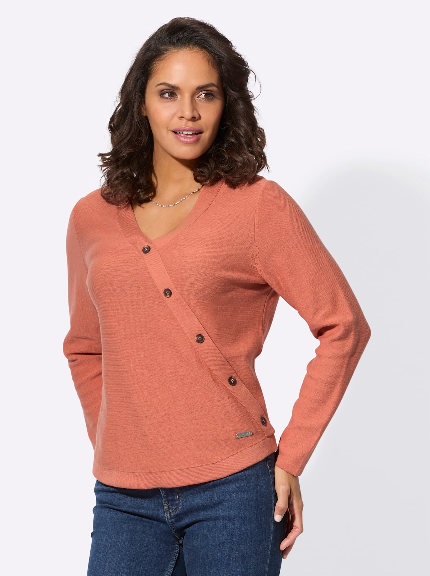 Casual Looks V-Ausschnitt-Pullover "V-Pullover" günstig online kaufen
