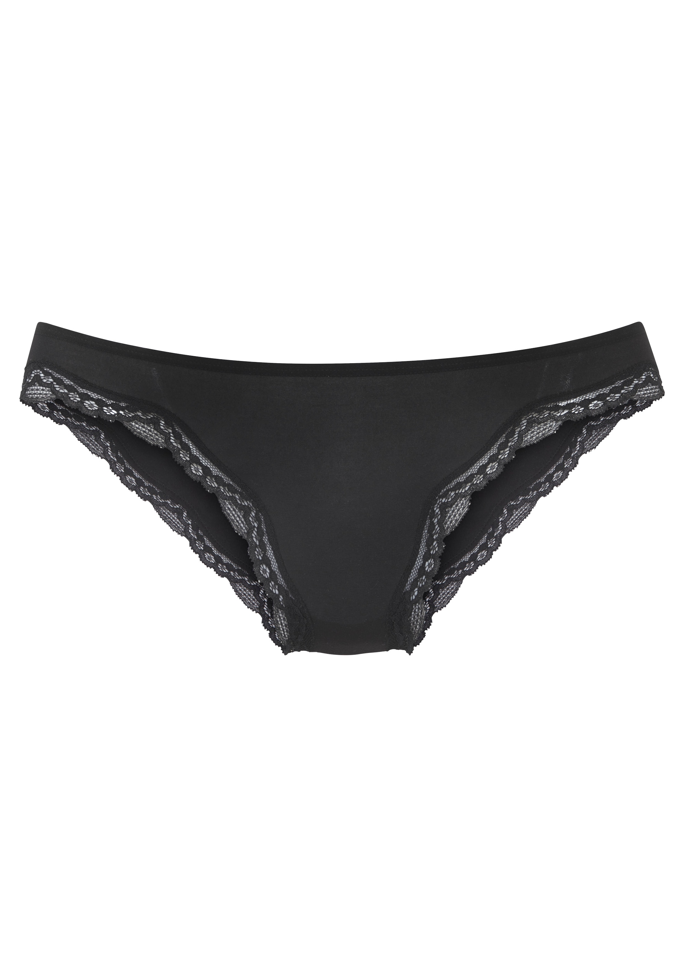 LASCANA Brasilslip 2er-Pack,  aus hochwertiger Modal-Qualität mit Spitze