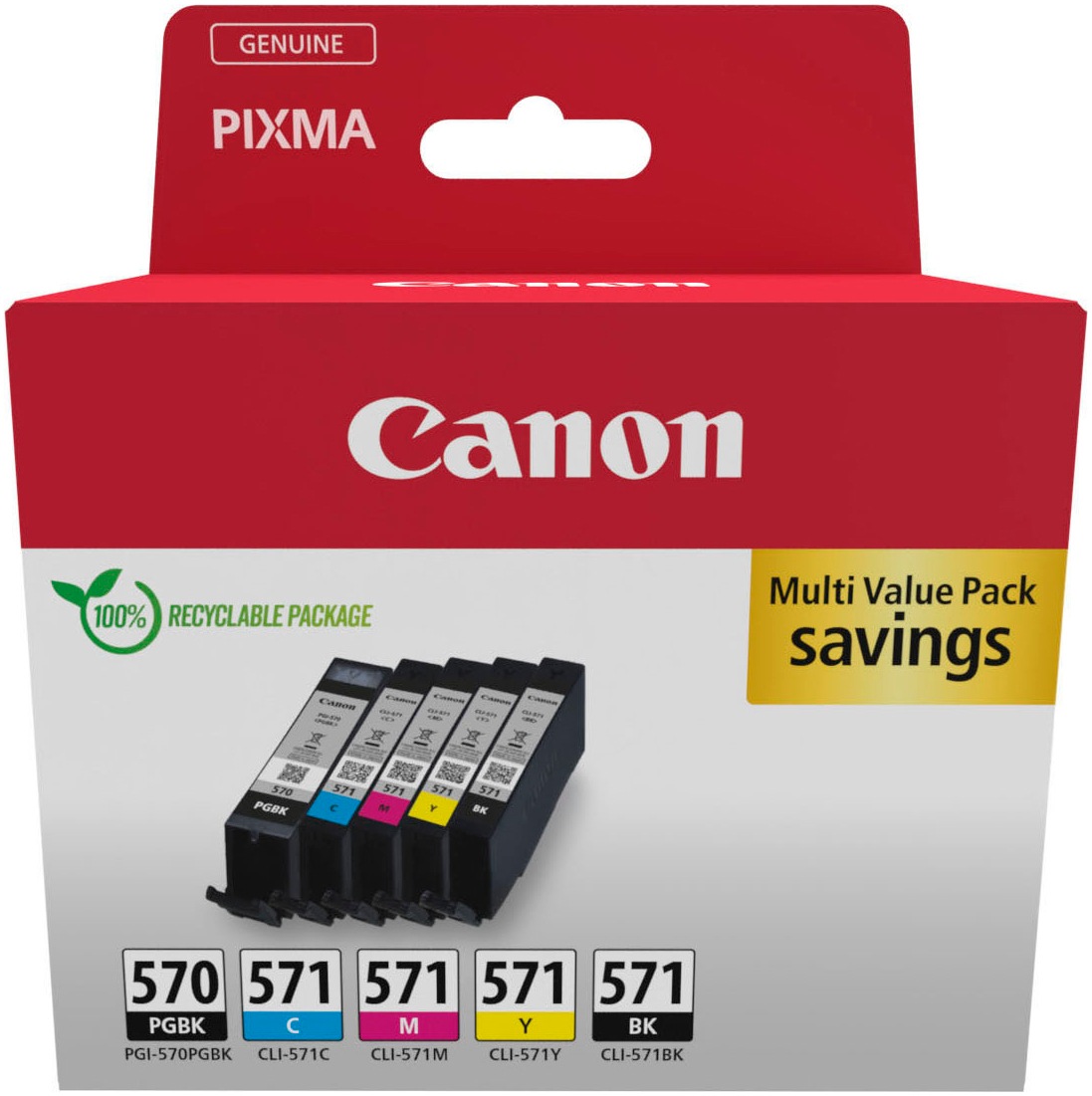 Canon Tintenpatrone »PGI-570/CLI-571 PGBK/C/M/Y/BK Multipack«