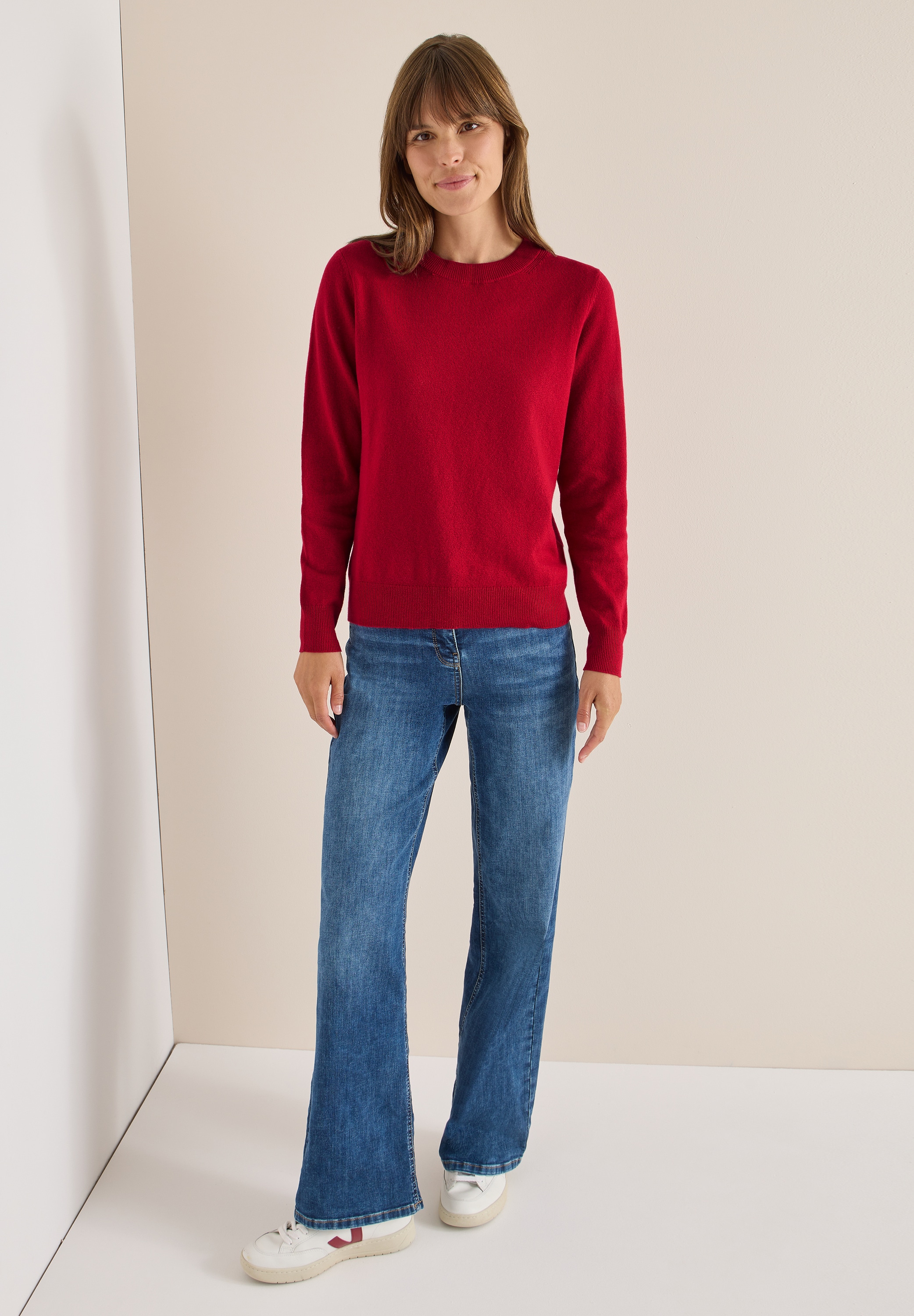 Cecil Strickpullover, mit Rundhalsausschnitt