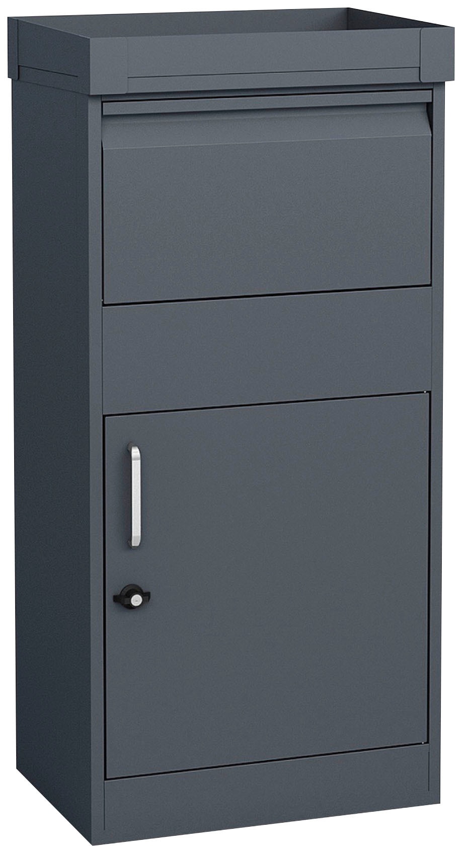 WESTMANN Briefkasten "Stahl-Paketbox Piet", Anthrazit, 50x37x105 cm