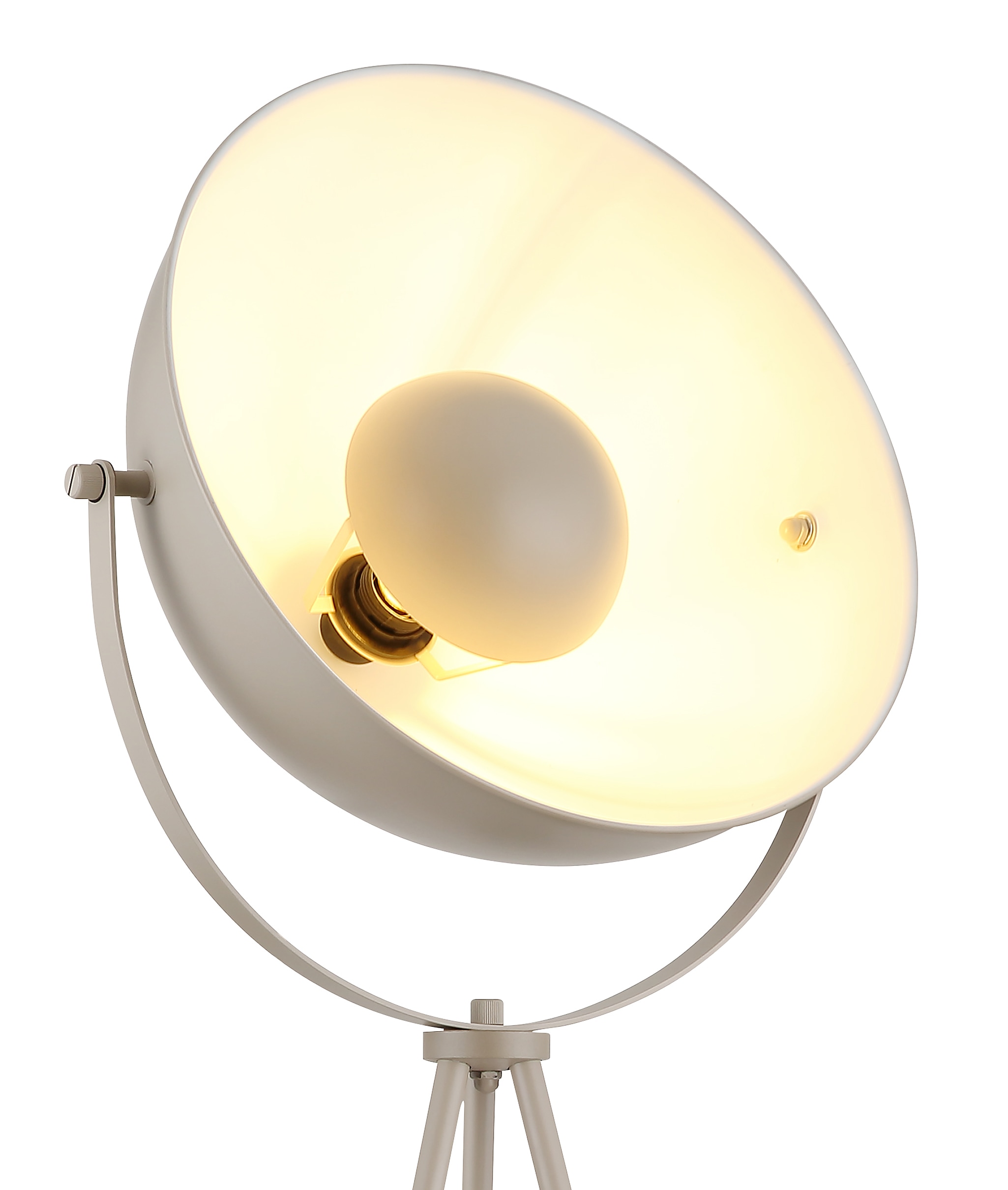 my home Stehlampe »Ciel« E27 1 Stk. warmweiß - kaltweiß E27, Stehleuchte sandfarben, indirektes Licht, standfestes Dreibein