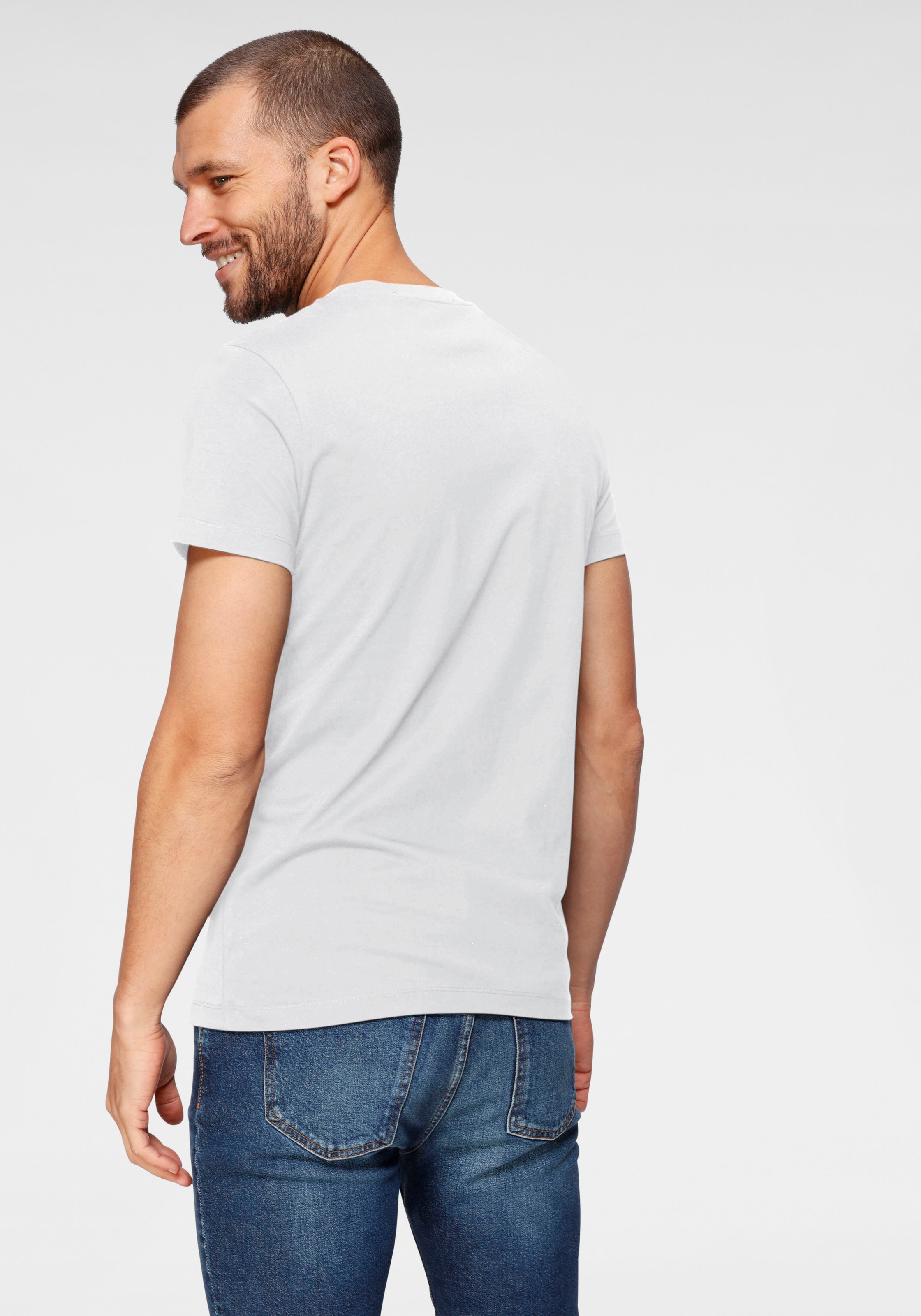 Calvin Klein Jeans T-Shirt »ICONIC MONOGRAM SLIM TEE«, mit großem CK-Print