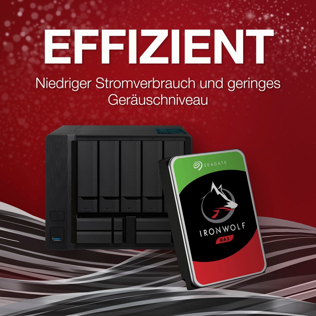 Seagate HDD-NAS-Festplatte »IronWolf«, 3,5 Zoll, Anschluss SATA