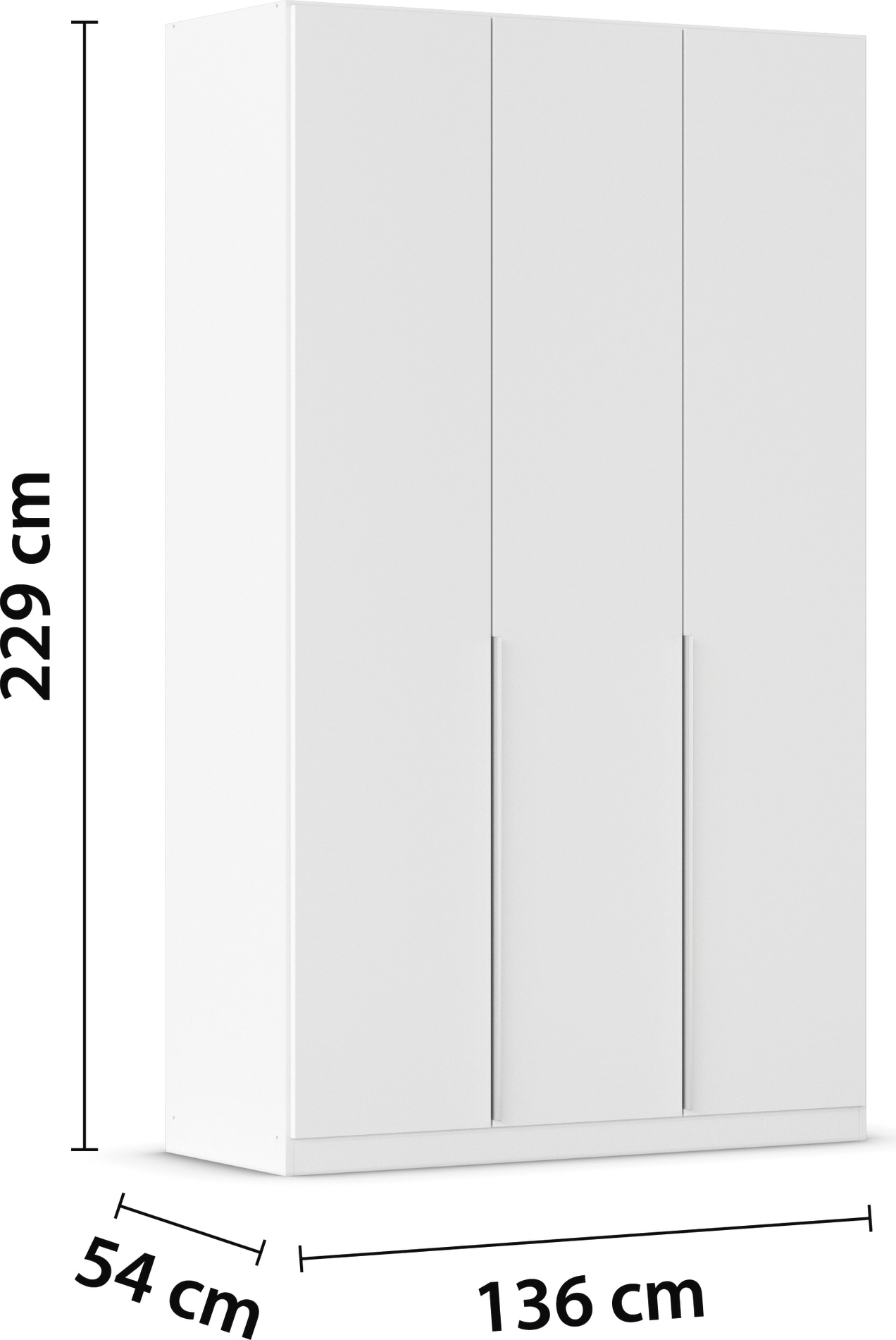 rauch Drehtürenschrank »Kleiderschrank Schrank Garderobe AGORDO TOPSELLER Schlafzimmer«, (in zwei Griff-Farben mit Dekor- oder Hochglanzfront), durchdachte Innenausstattung, in 6 Breiten und 2 Höhen MADE IN GERMANY