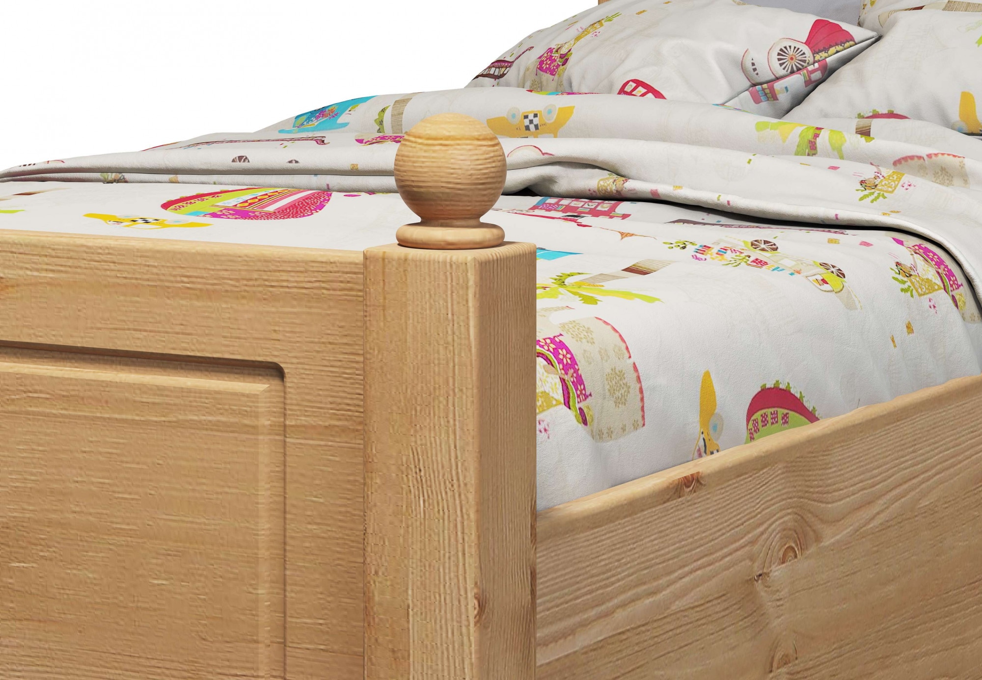 Home affaire Massivholzbett »Mila, hohe Belastbarkeit Jugendbett,! FSC® zertifiziertes Massivholz«, (Breite/Belastbarkeit 180cm/220 KG, 140cm/180 KG, 90cm/=120 KG), aus massiver Kiefer, inklusive Lattenrost