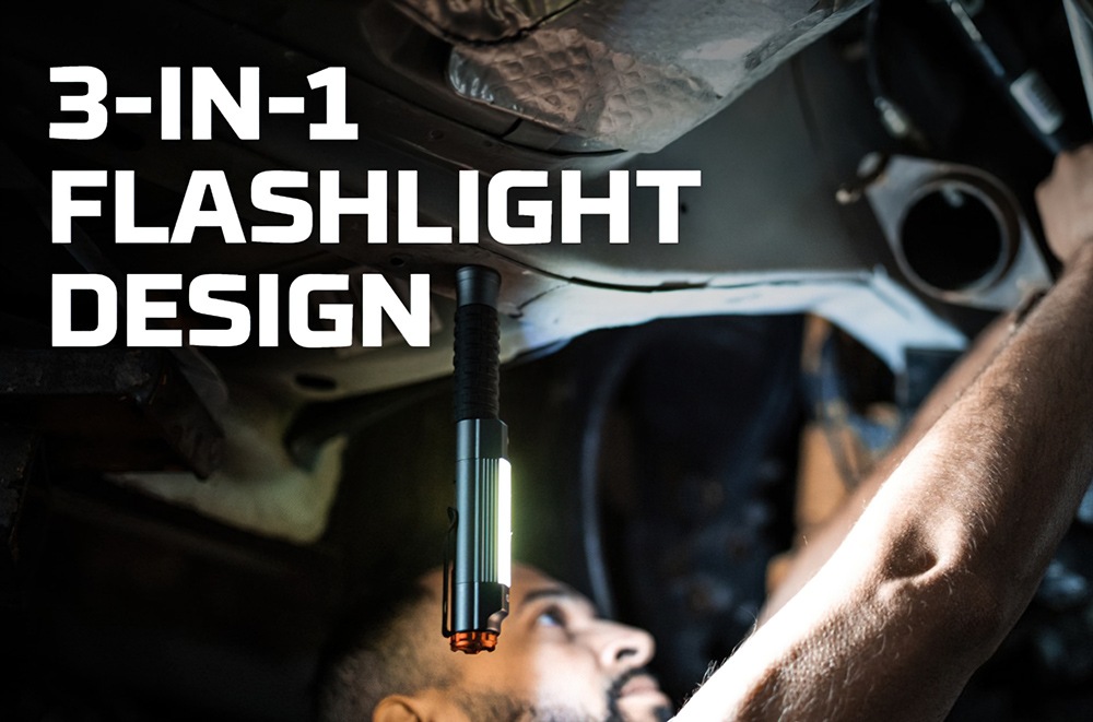 NEBO LED Taschenlampe »Nebo BIG LARRY 3« Set, Taschenlampe inkl. Ladekabel, 2 Stk. tlg.