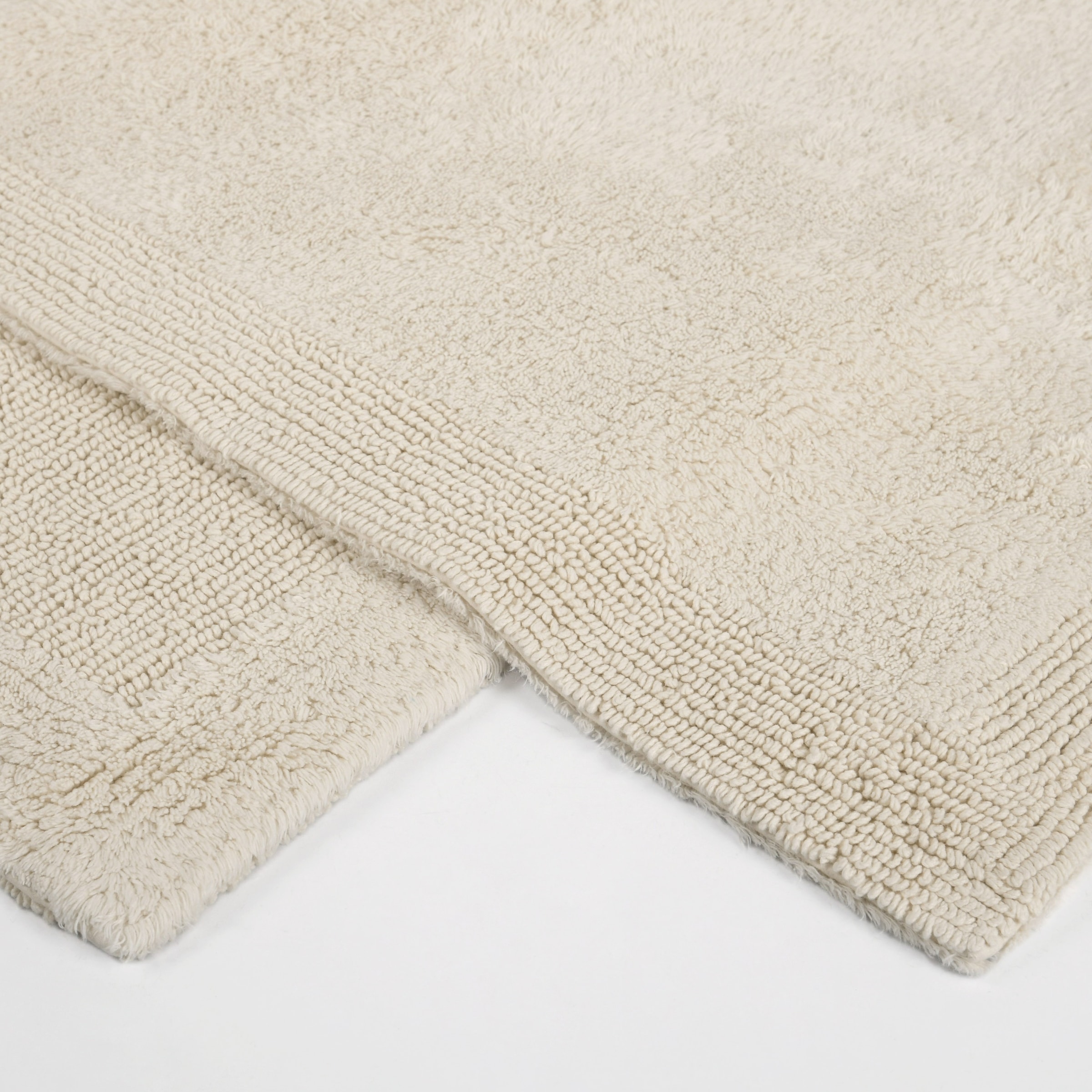 my home Badematte »Kapra, Badvorleger, Badezimmer Teppich«, beidseitig nutzbar-fußbodenheizungsgeeignet-strapazierfähig, mit Bordüre, Badteppich, Badematte, Baumwolle