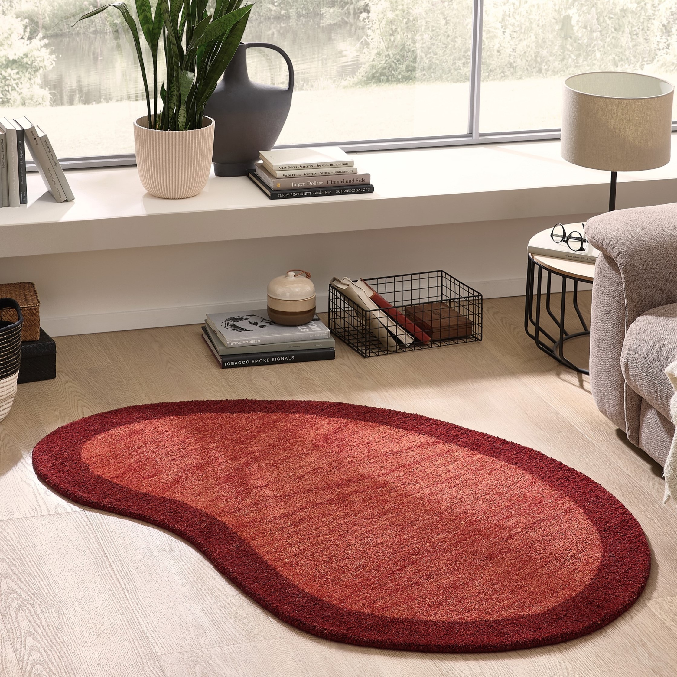 THEKO Wollteppich "Gabbeh Super, Handweb, Teppich, Bordüre, reine Wolle" ov günstig online kaufen