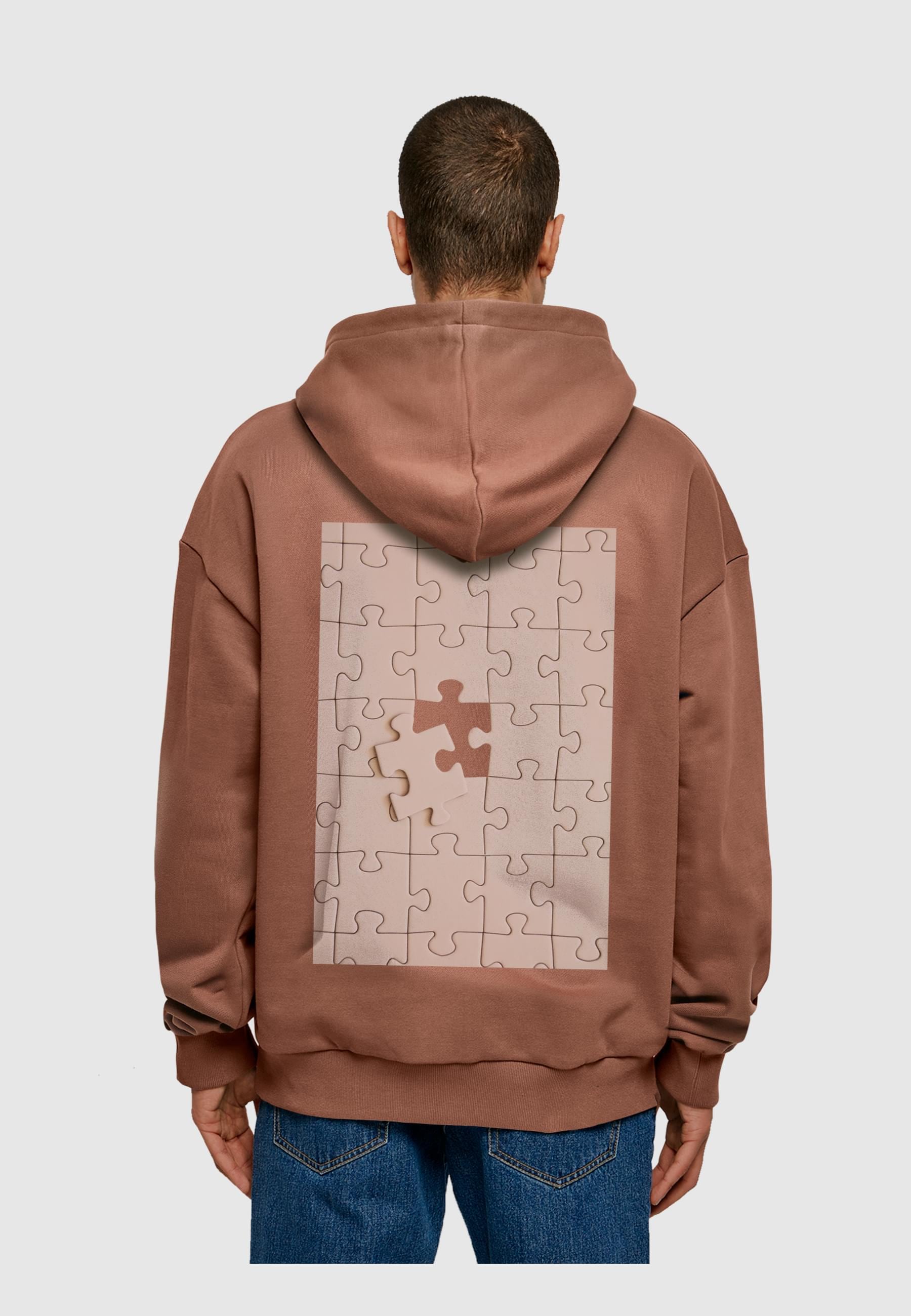 Merchcode Kapuzensweatshirt »Merchcode Herren Missing Piece Ultra Heavy Hoody«, (1 tlg.)