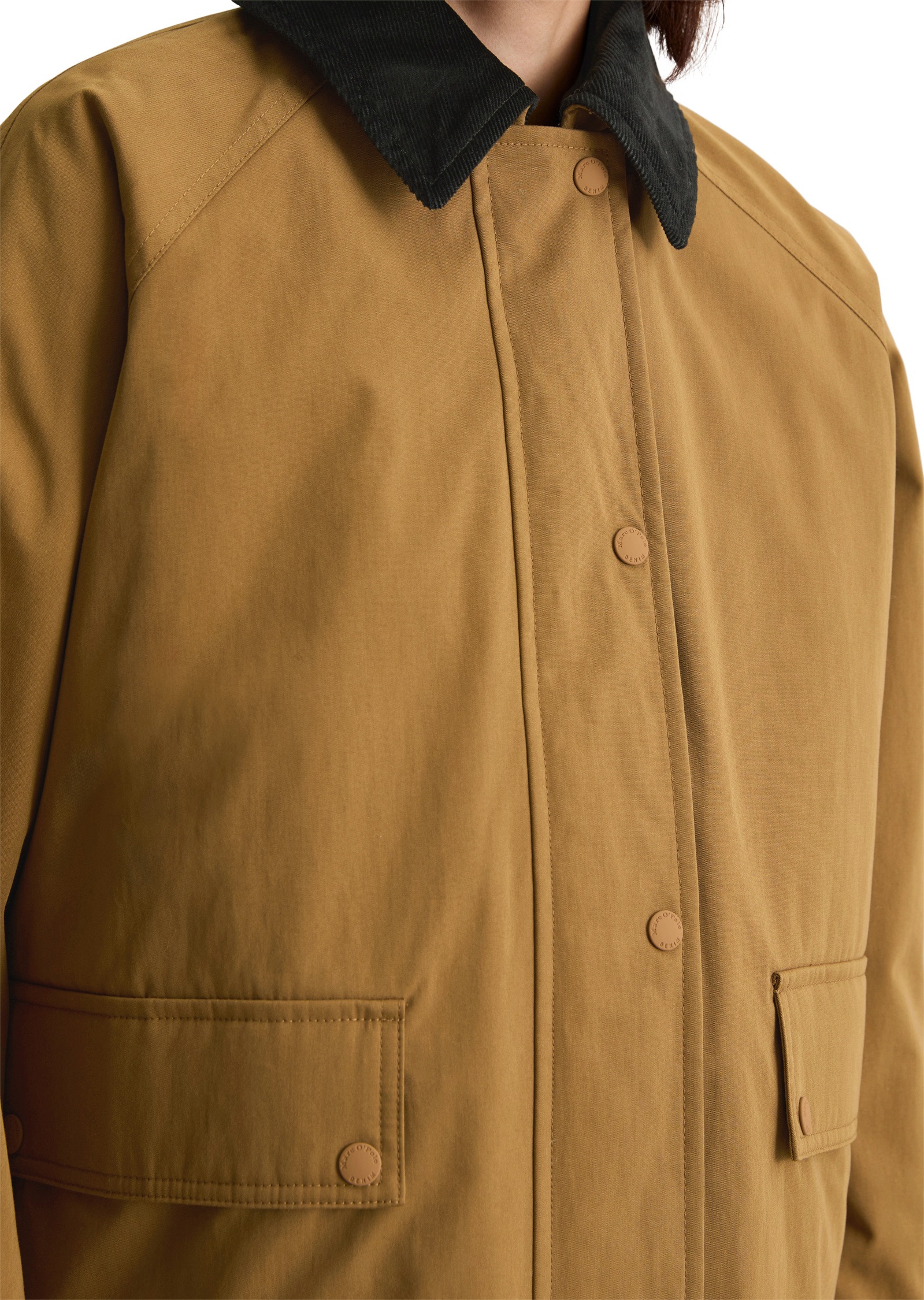 Marc O'Polo DENIM Kurzmantel »aus Waxed-ORganic-Cotton-Nylon-Mix«