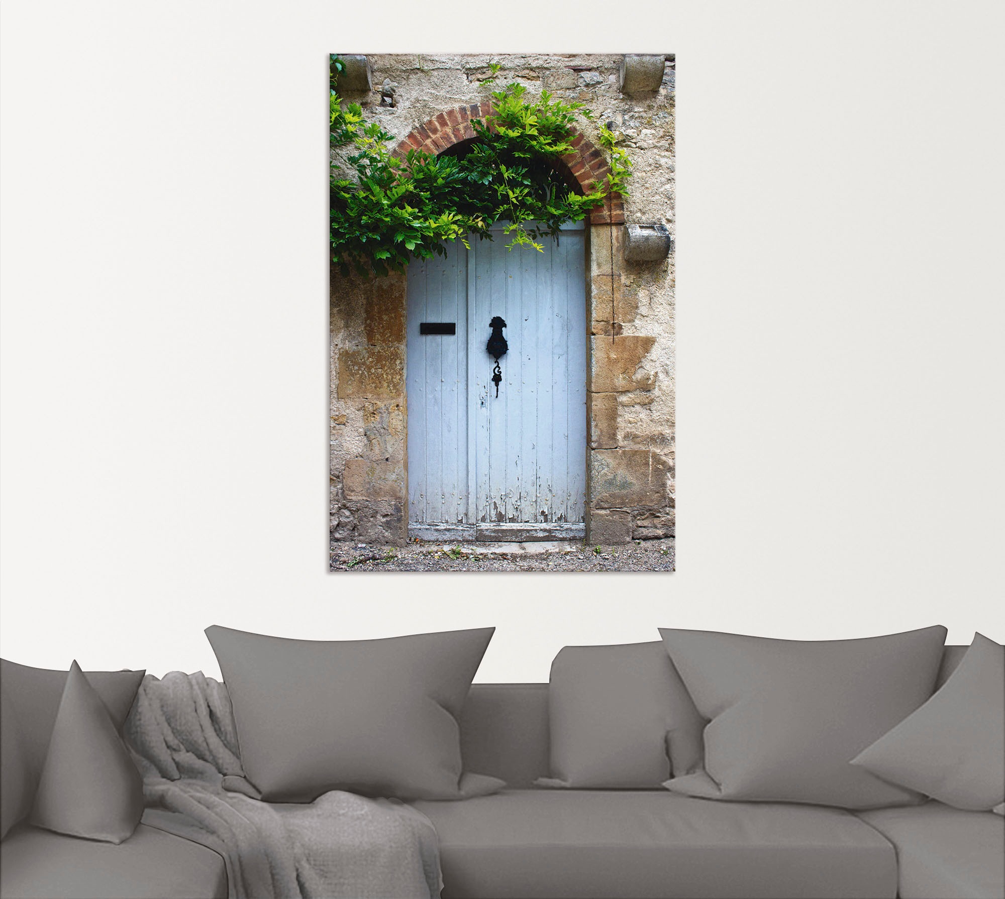 Artland Wandbild »Alte Tür in Südfrankreich«, Fenster & Türen, (1 St.), als Alubild, Outdoorbild, Leinwandbild, Poster in verschied. Größen