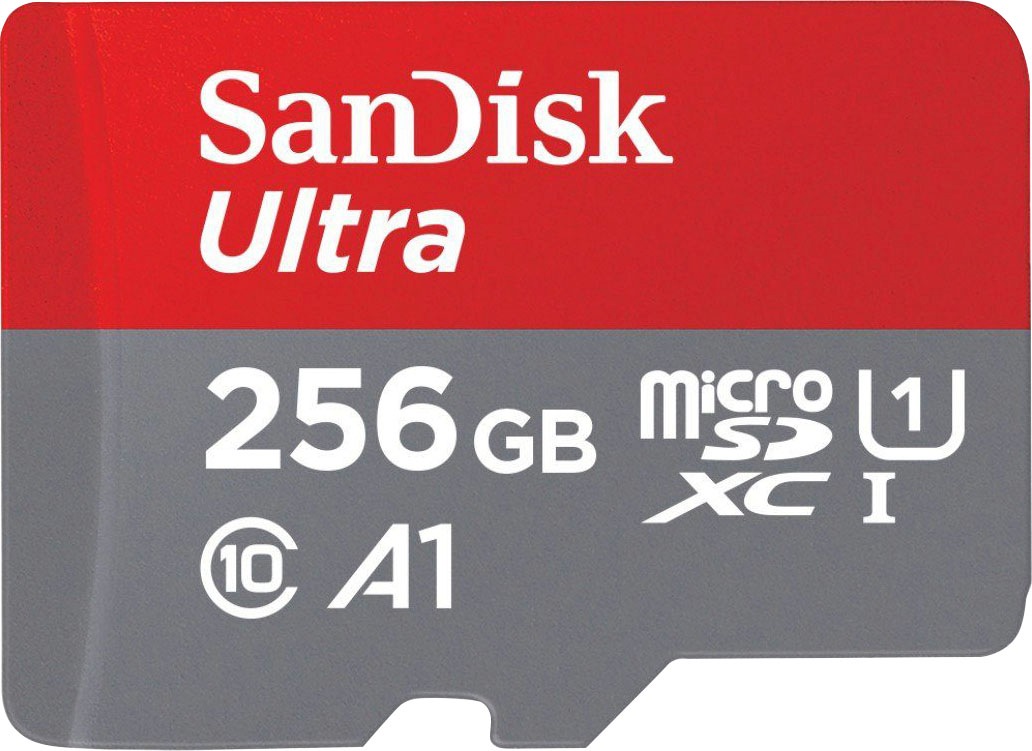 Sandisk Speicherkarte »Ultra 256GB microSDXC«, (Class 10 120 MB/s Lesegeschwindigkeit), A1, UHS-I