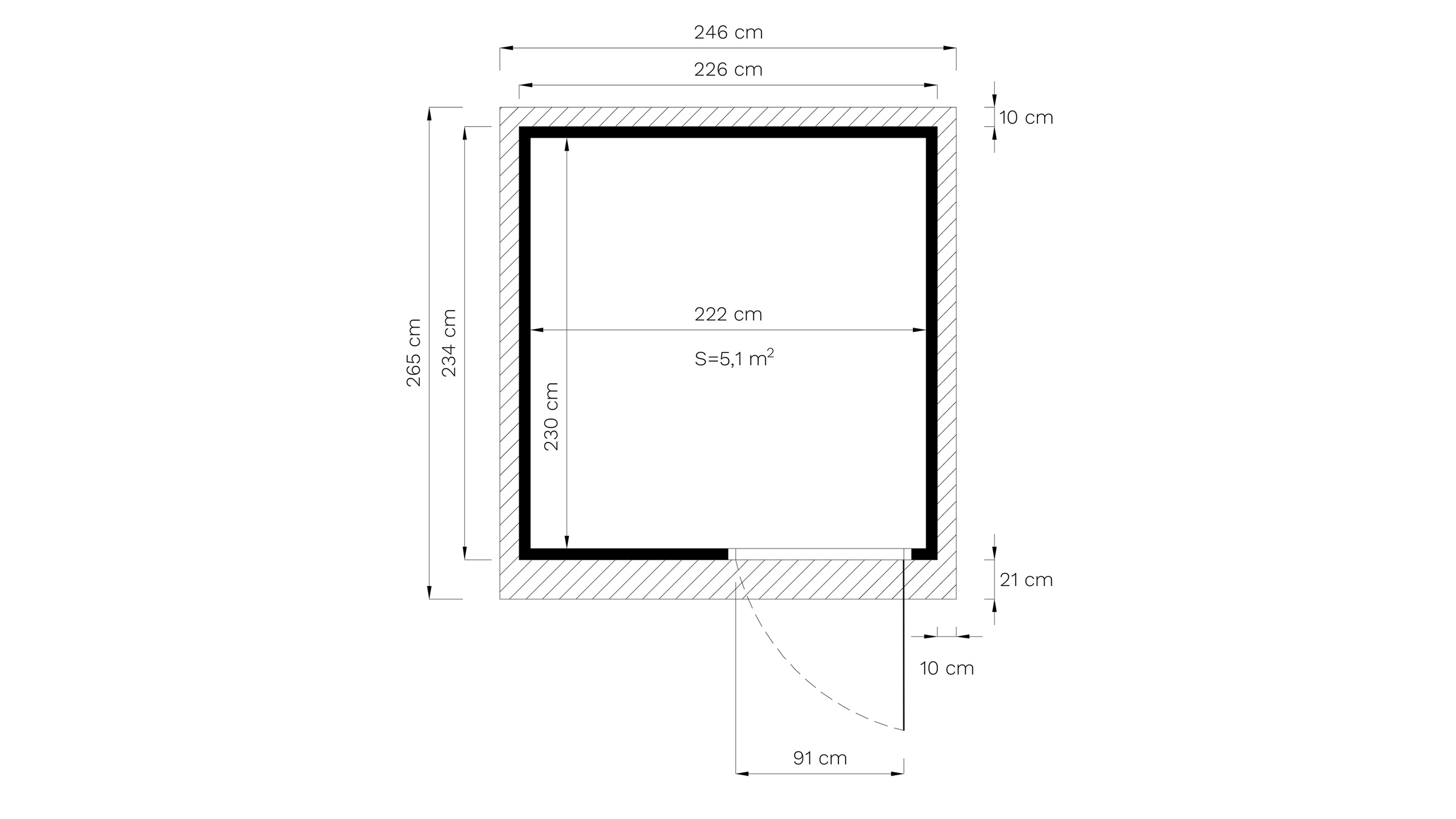 KONIFERA Gartenhaus »Pentus 2 Office Lounge«