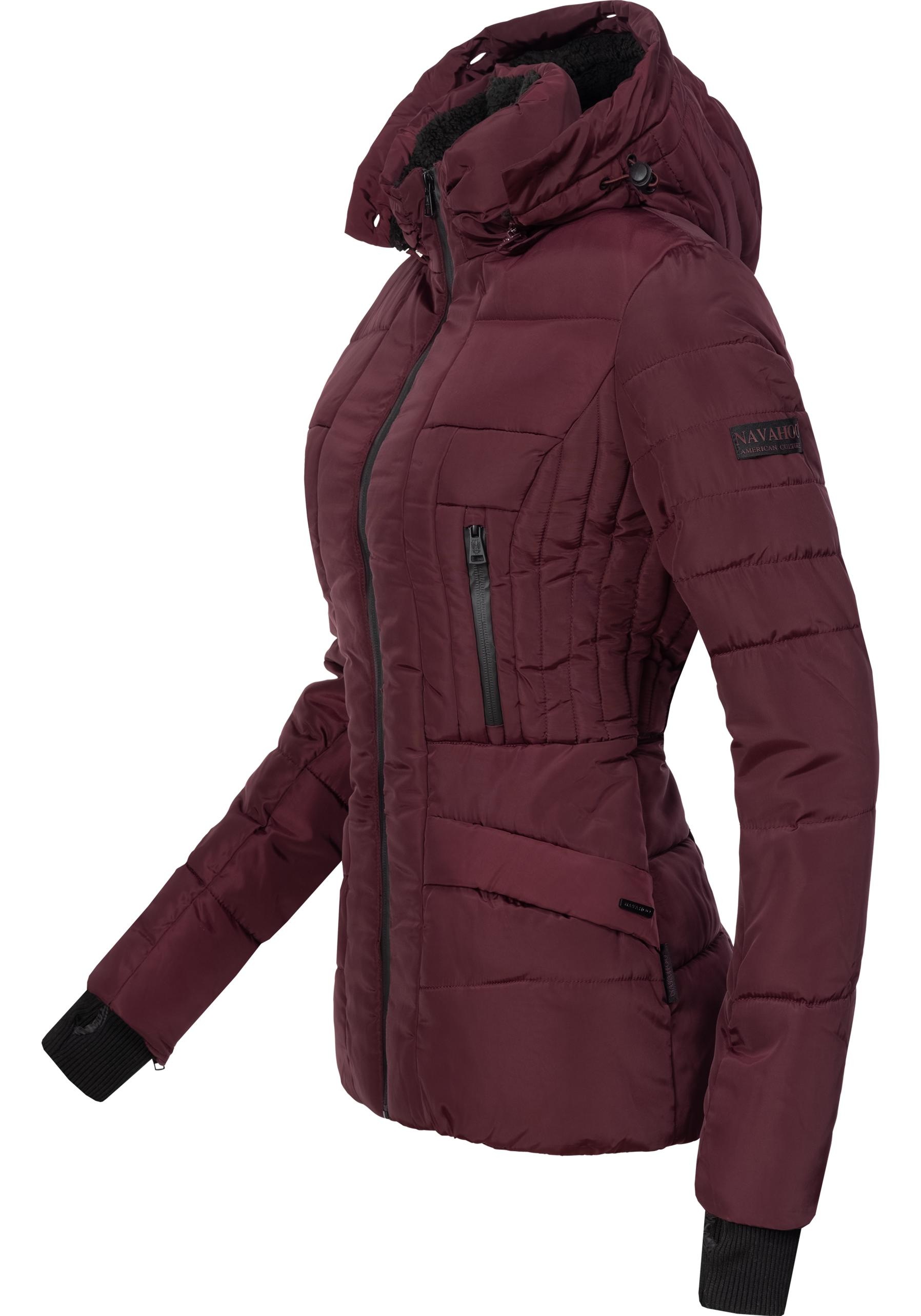 Navahoo Steppjacke "Adele" mitKapuze hochwertige Winterjacke mit edler Kuns günstig online kaufen