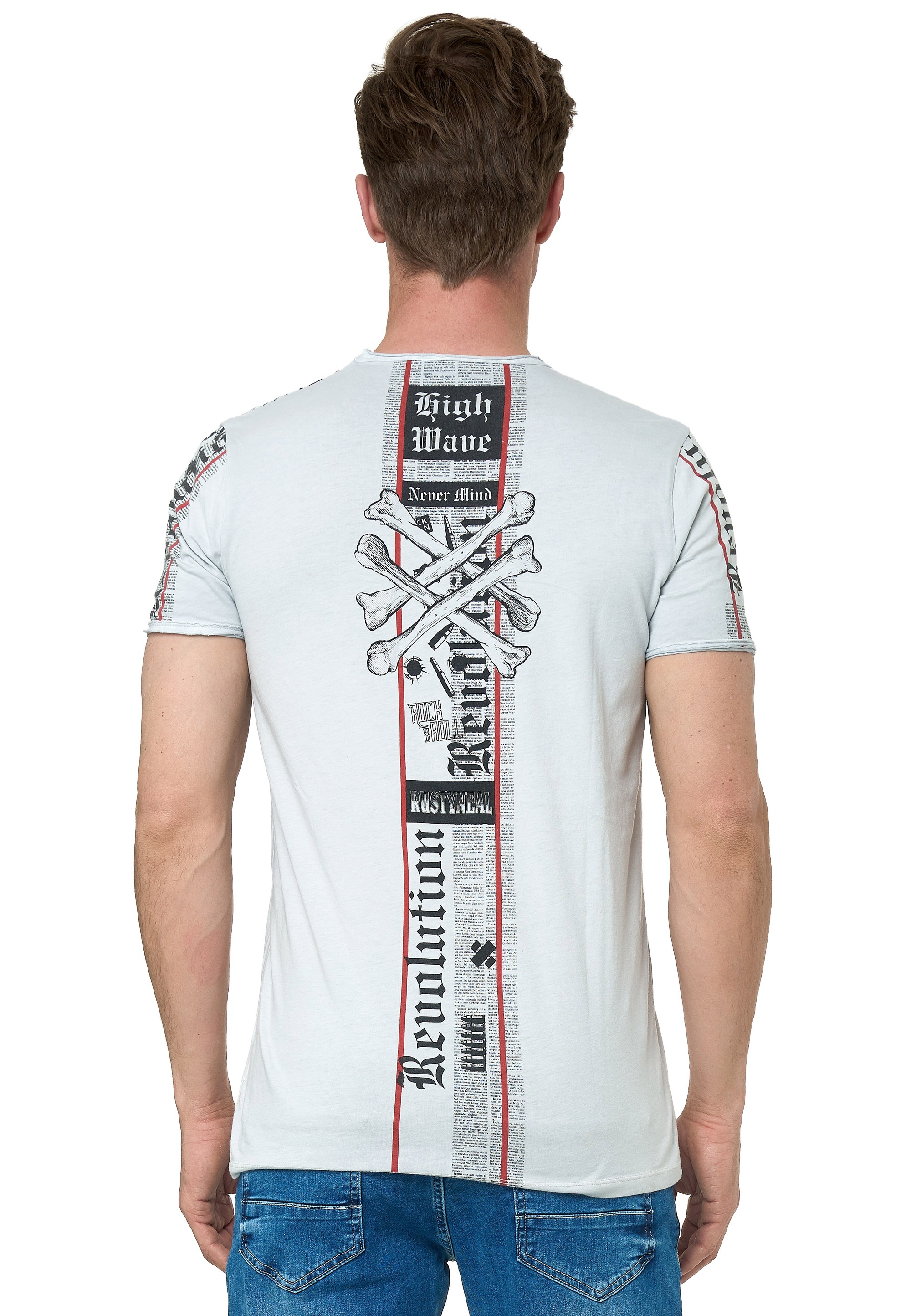 Rusty Neal T-Shirt, im verwaschenen Look