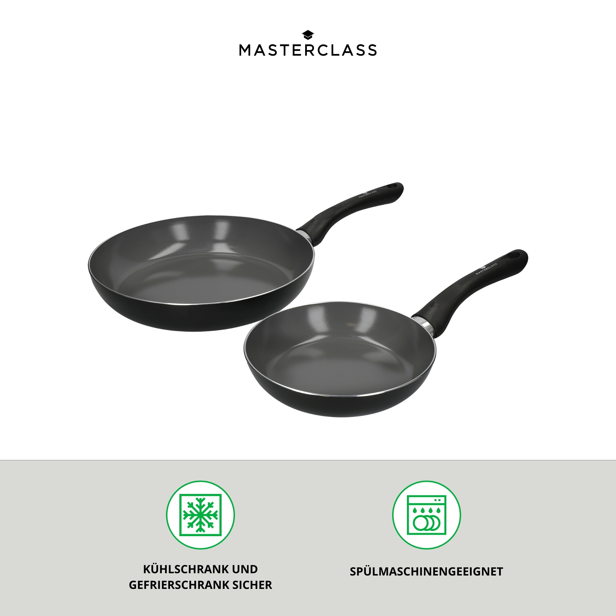 Master Class Pfannen-Set »MasterClass Can-to-Pan Ceramic«, Aluminium, (Set, 2 tlg.), Induktion