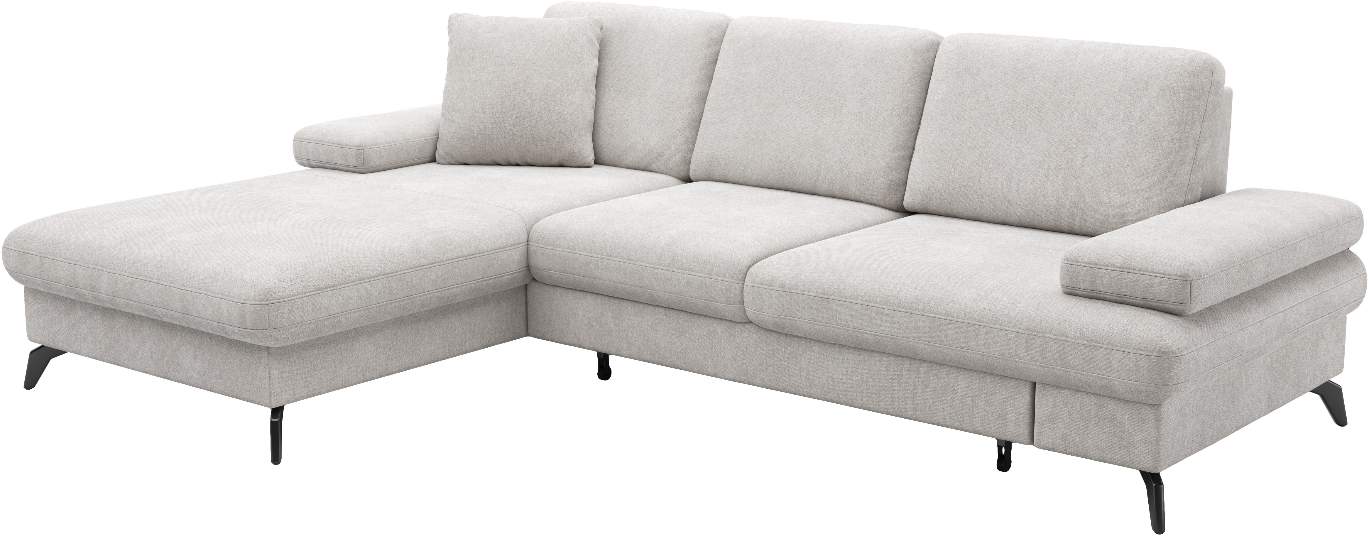 Thumbnail - sit&more Ecksofa "Morris L-Form", mit Bettfunktion, bzw. XXL-Sitzfläche, Armteilverstellung & Zierkissen