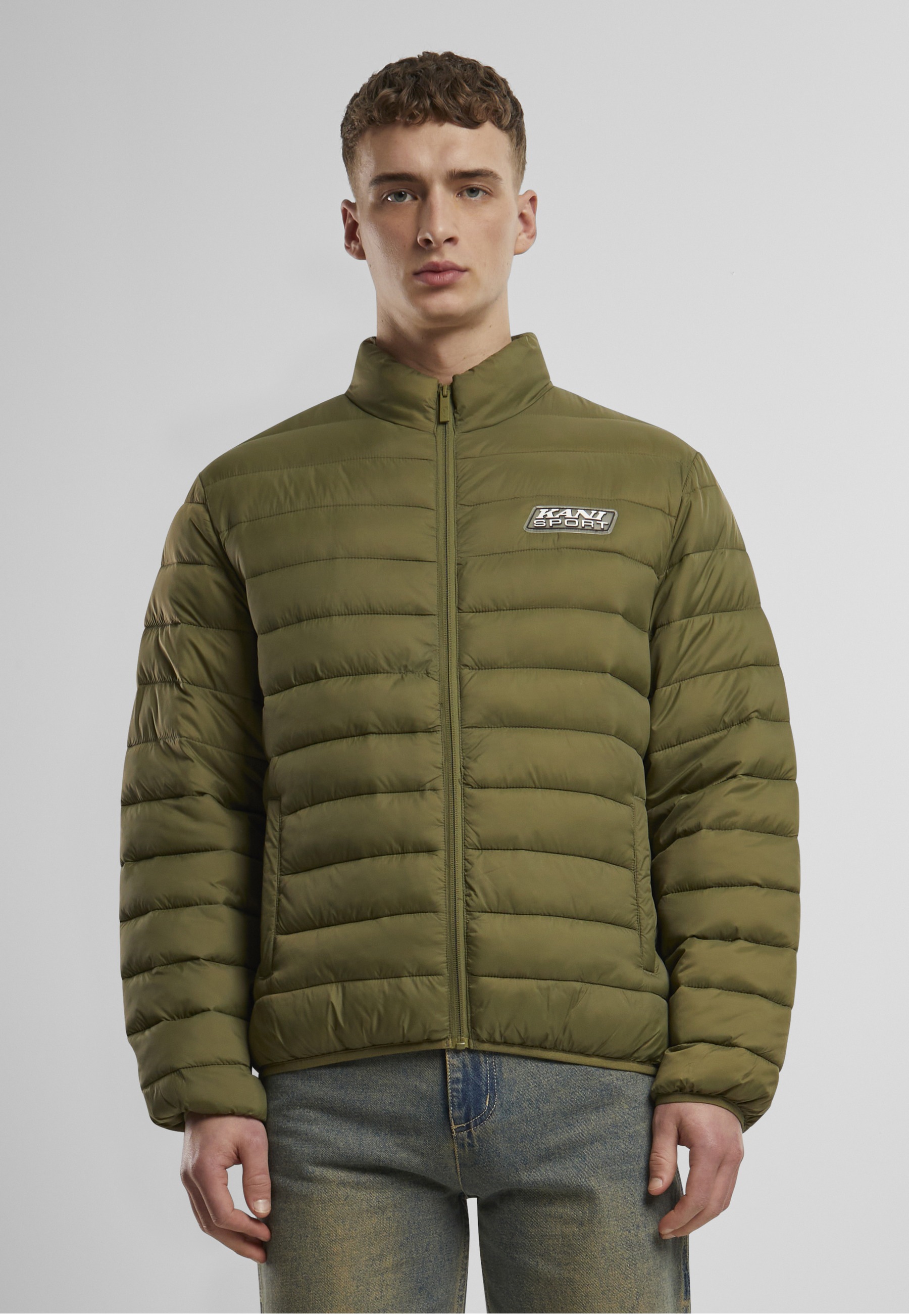 Karl Kani Winterjacke »Karl Kani Karl Kani Sport Patch Light Puffer Jacket« 1 Stk. tlg. ohne Kapuze