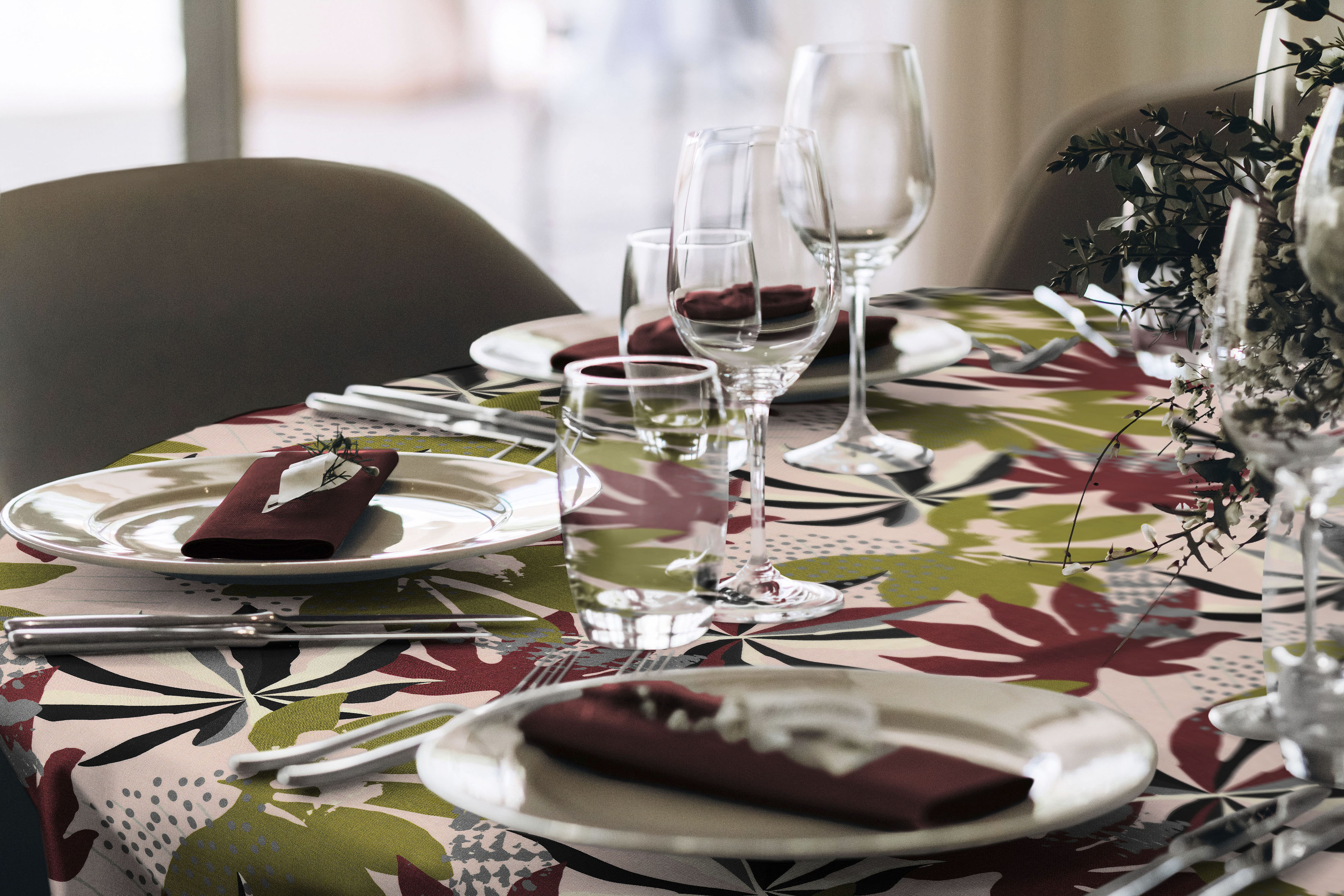 Adam Tischdecke "Jungle" aus 100% Bio-Baumwolle günstig online kaufen