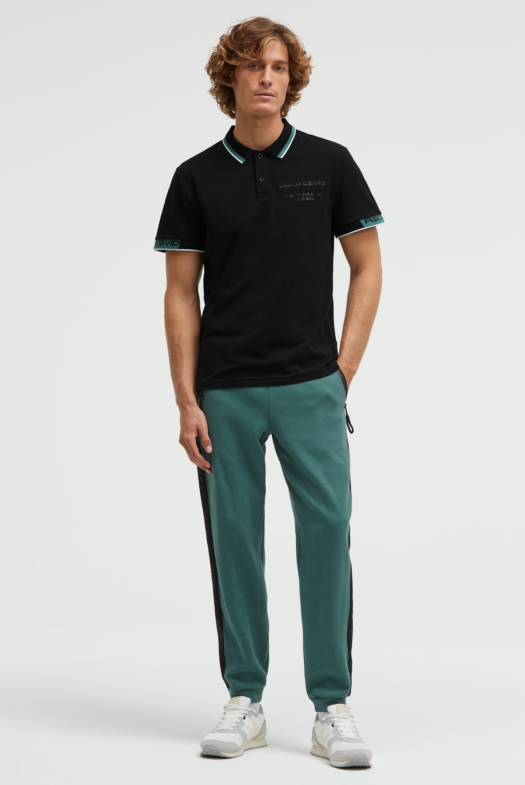 CAMP DAVID Poloshirt mit Baumwolle