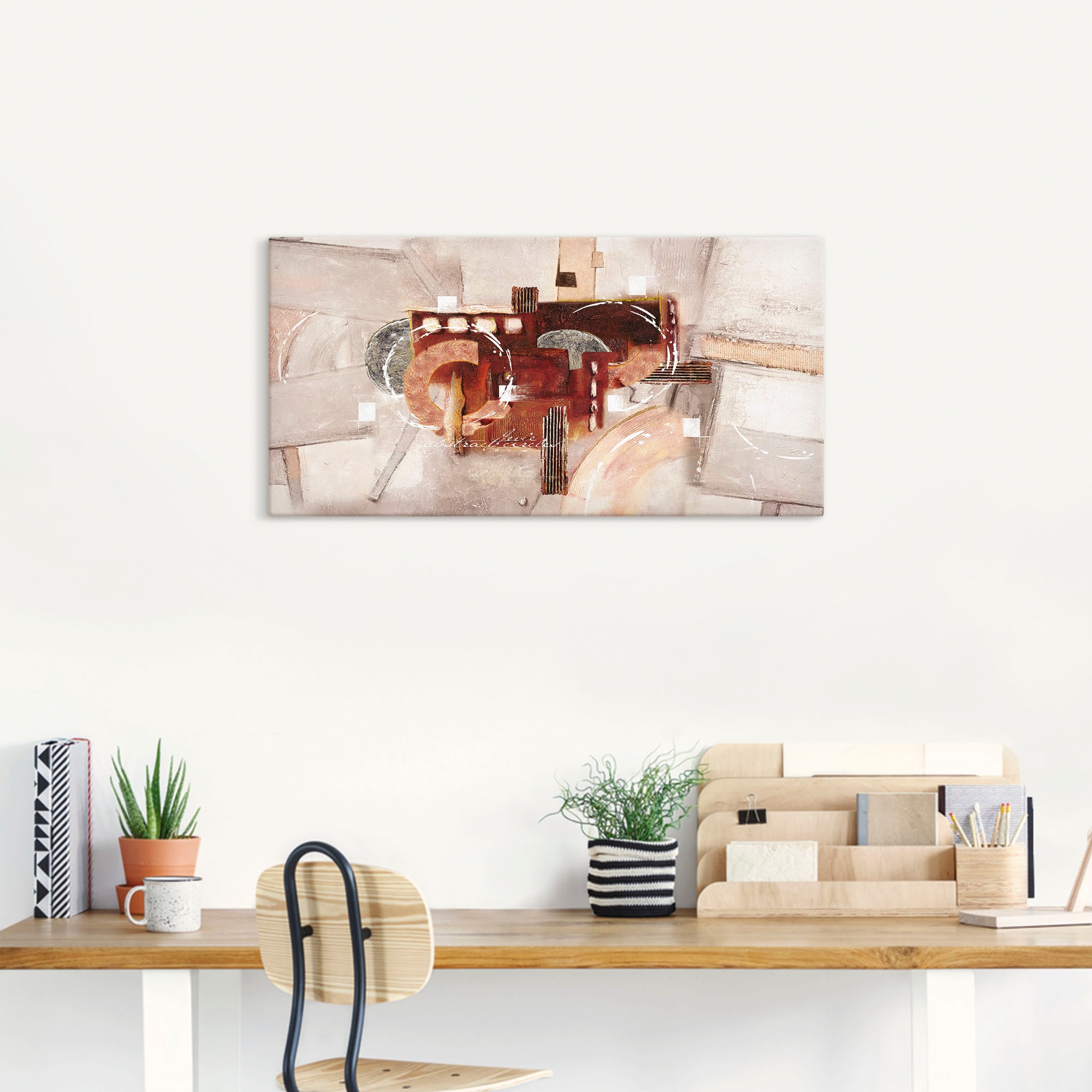 Artland Leinwandbild "Abstrakte Kreise" Gegenstandslos 1 Stk. tlg. als Alub günstig online kaufen