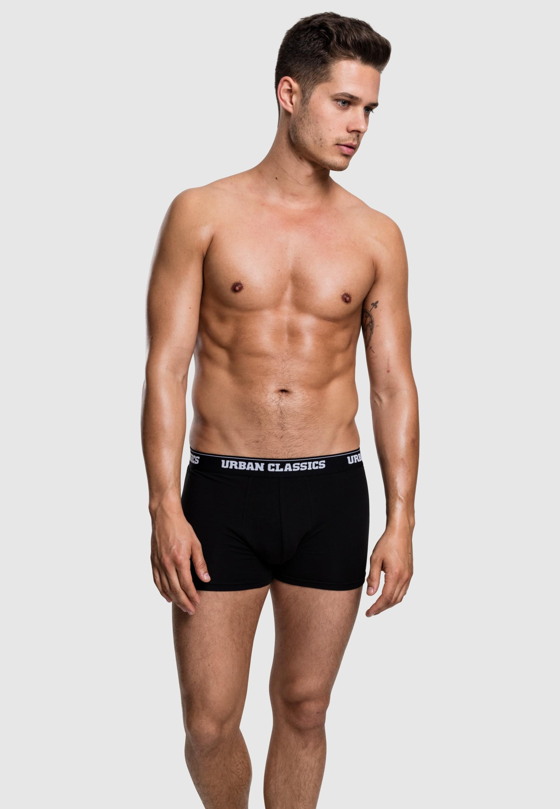 URBAN CLASSICS Boxershorts »Urban Classics Accessoires Modal Boxer Shorts Double-Pack«, (1 St.)
