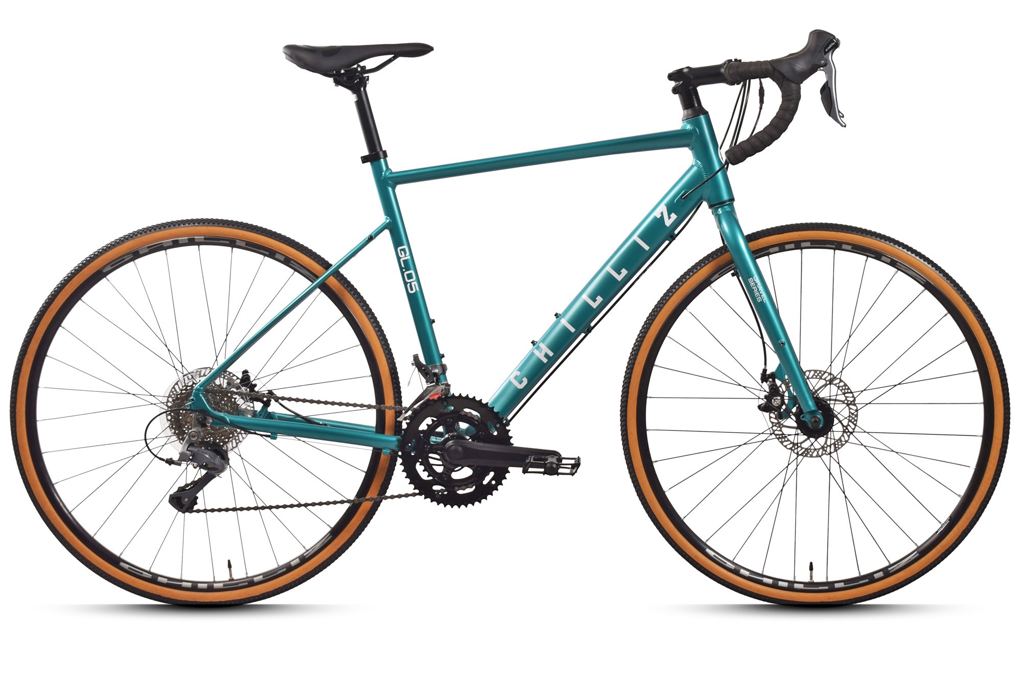 Gravelbike CHILLIZ "GL.05" Gr. 57, grün, grün, Fahrräder, 57cm, 28 Zoll (71,12cm) hinten: 28 Zoll (71,12cm)