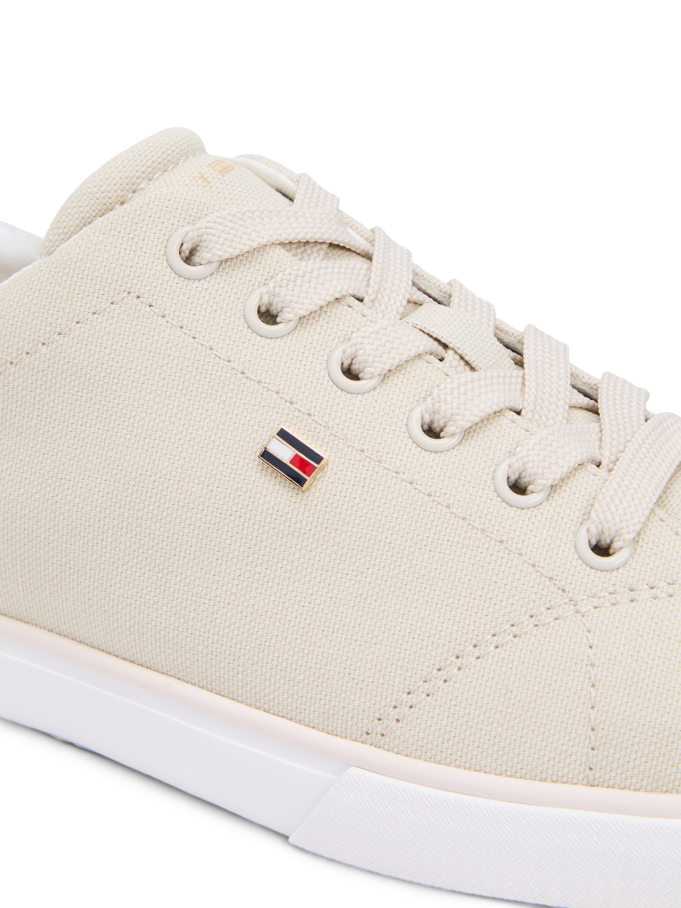 Tommy Hilfiger Plateausneaker "TH LOW PROFILE VULC CANVAS" Halbschuh, Schnü günstig online kaufen