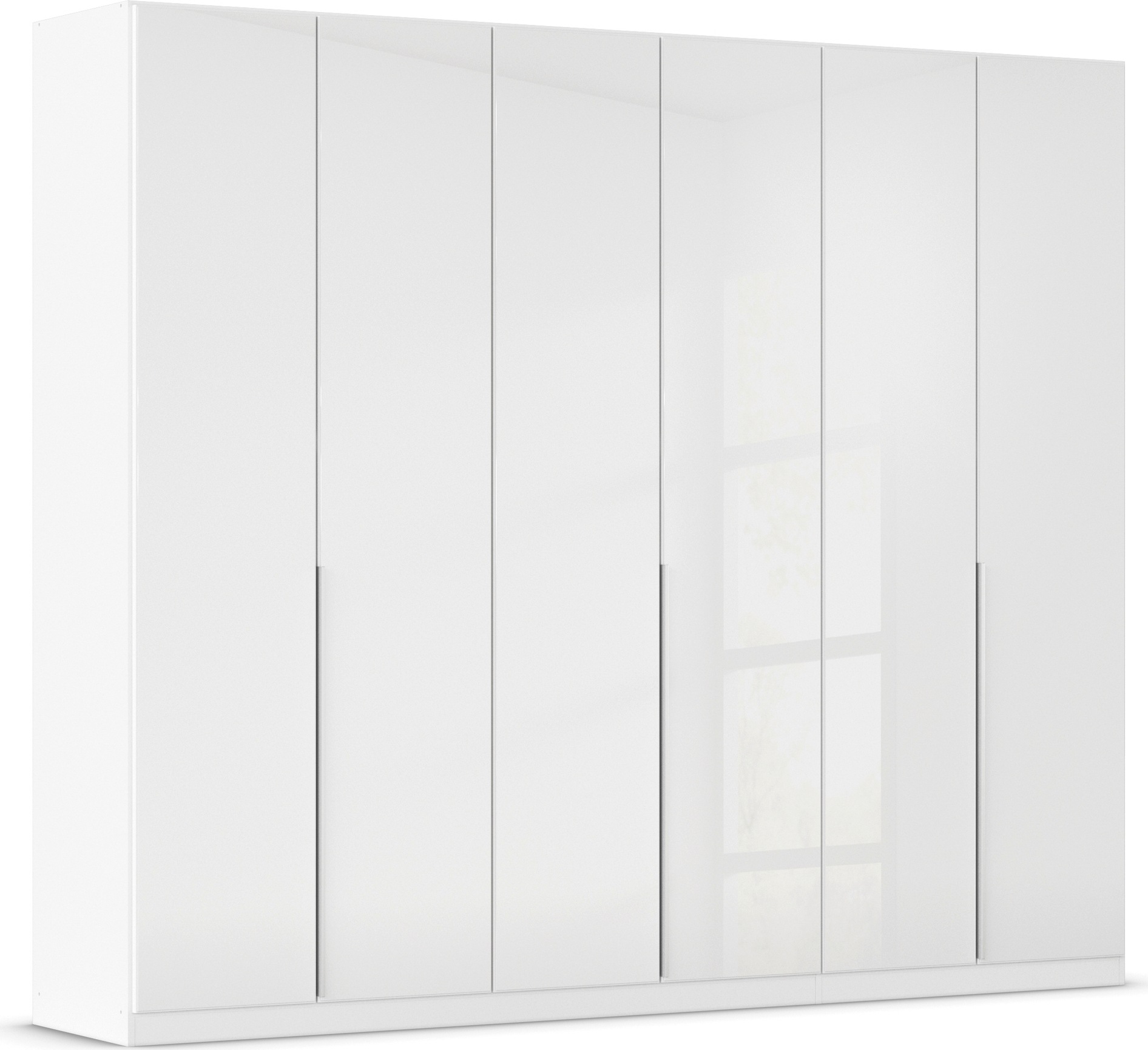 OTTO home Drehtürenschrank "Kleiderschrank Kleiderschränke Schrank Garderobe AGORDO mit Glasfront" in zwei Griff-Farben, Breiten 91-405 cm, durchdachte Innenausstattung, in 8 Breiten und 2 Höhen MADE IN GERMANY