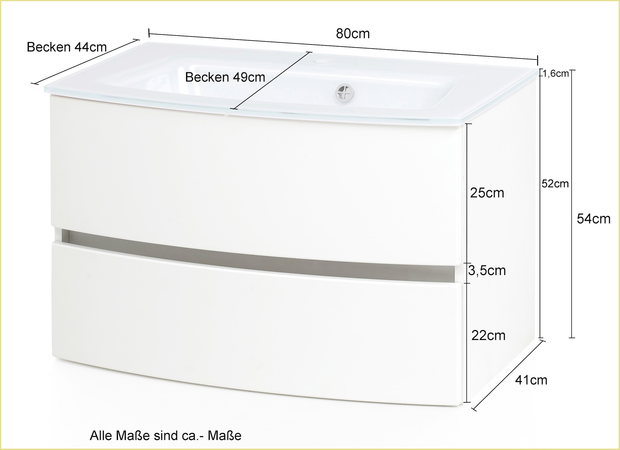 welltime Badezimmer-Set »Kaunas«, (Set, 4 St.), Breite 120 cm, Soft Close Funktion