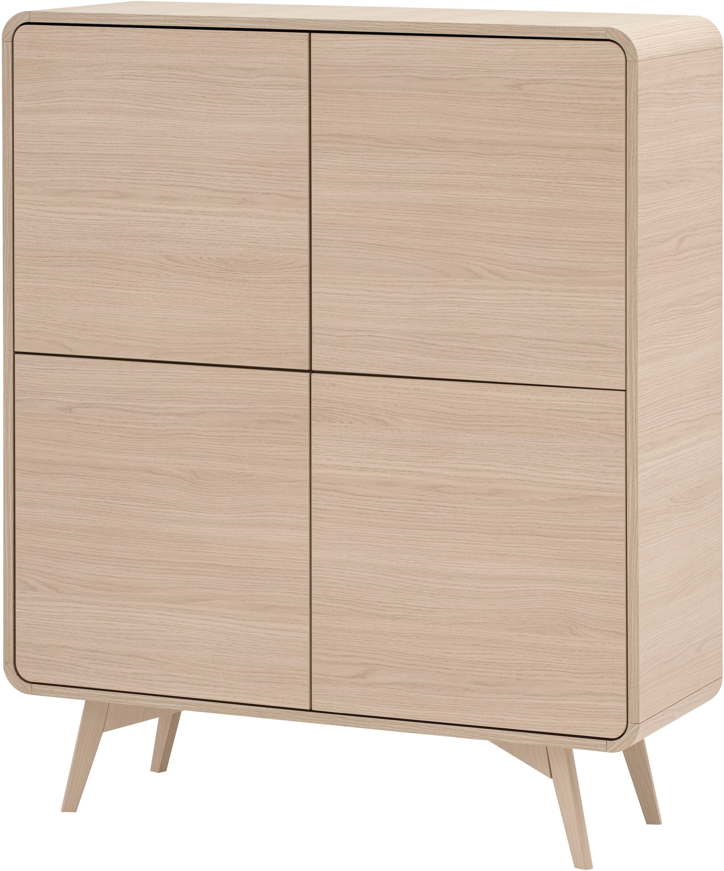 Home affaire Highboard "Torsby, moderner Schrank, Stauraumelement in Eiche günstig online kaufen