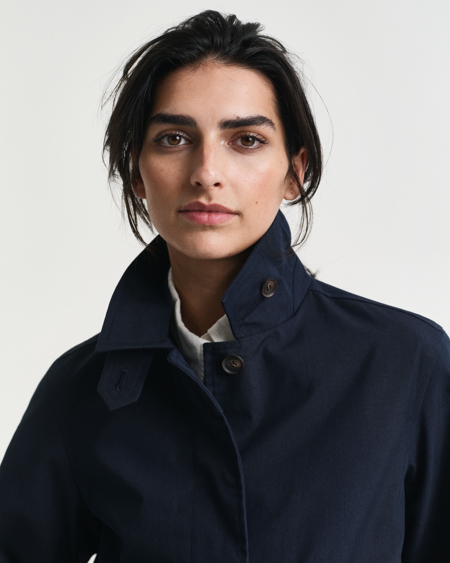Gant Kurzmantel »SHORT COTTON CAR COAT«, mit leichter A-Linien Silhouette