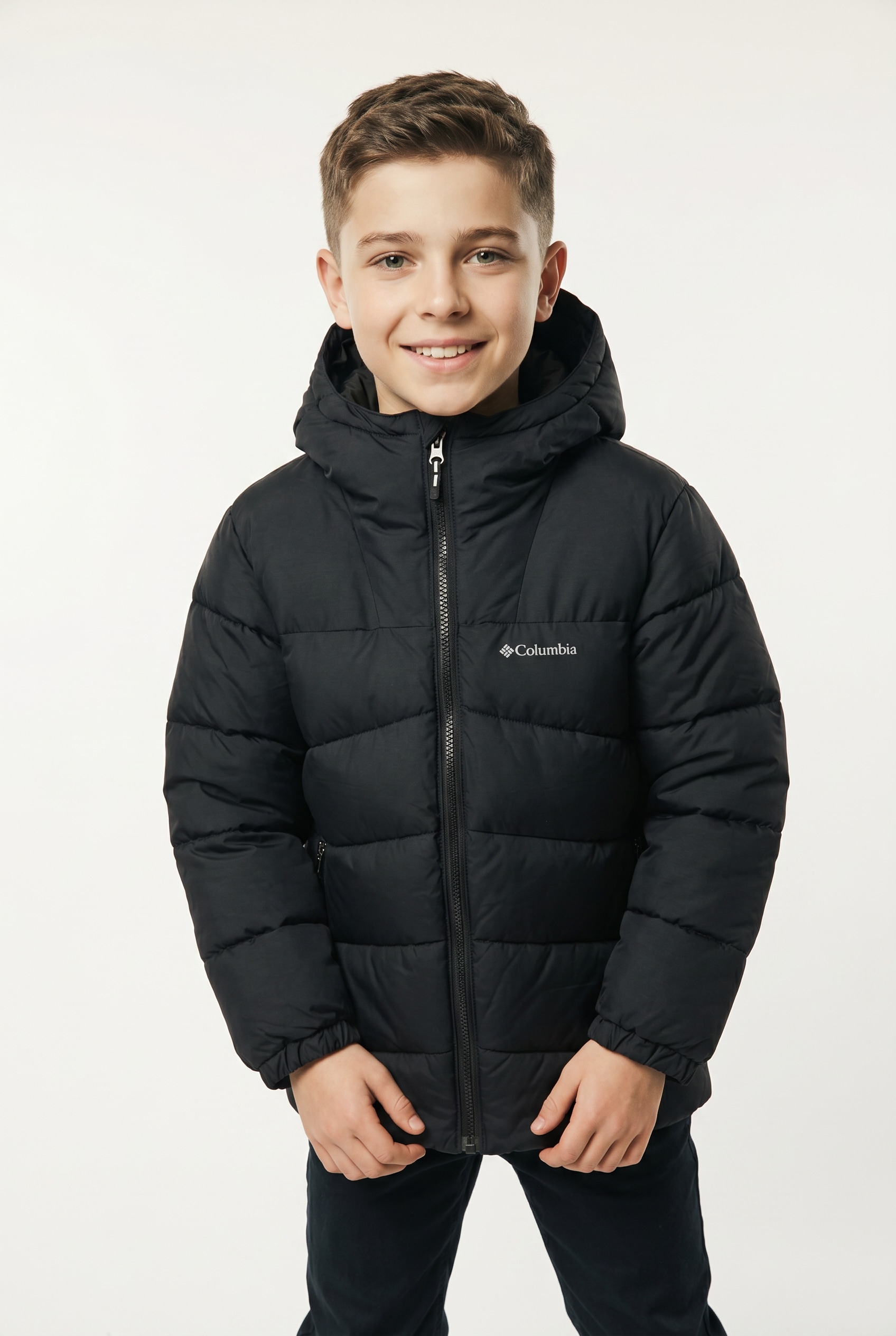 Columbia Winterjacke "Arctic Blast II Jacket" mit Kapuze mit Reißverschlusstaschen, wasserabweisend, windabweisend