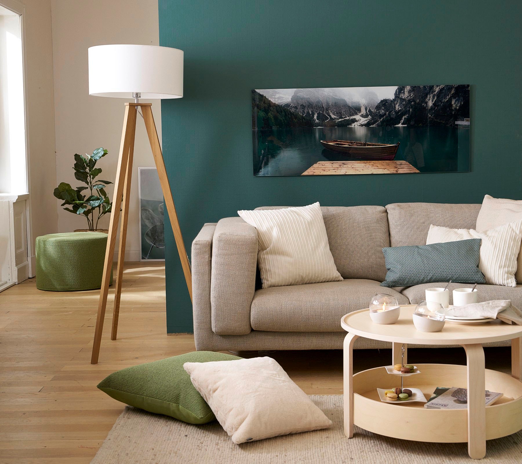 H.O.C.K. Dekokissen »Precious Cord« leicht schimmernde unterschiedlich große Längsstreifen im Retro Style