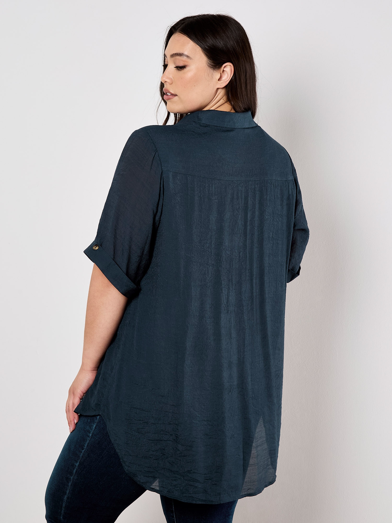 Apricot Kurzarmbluse »Bluse« mit Zierknöpfen