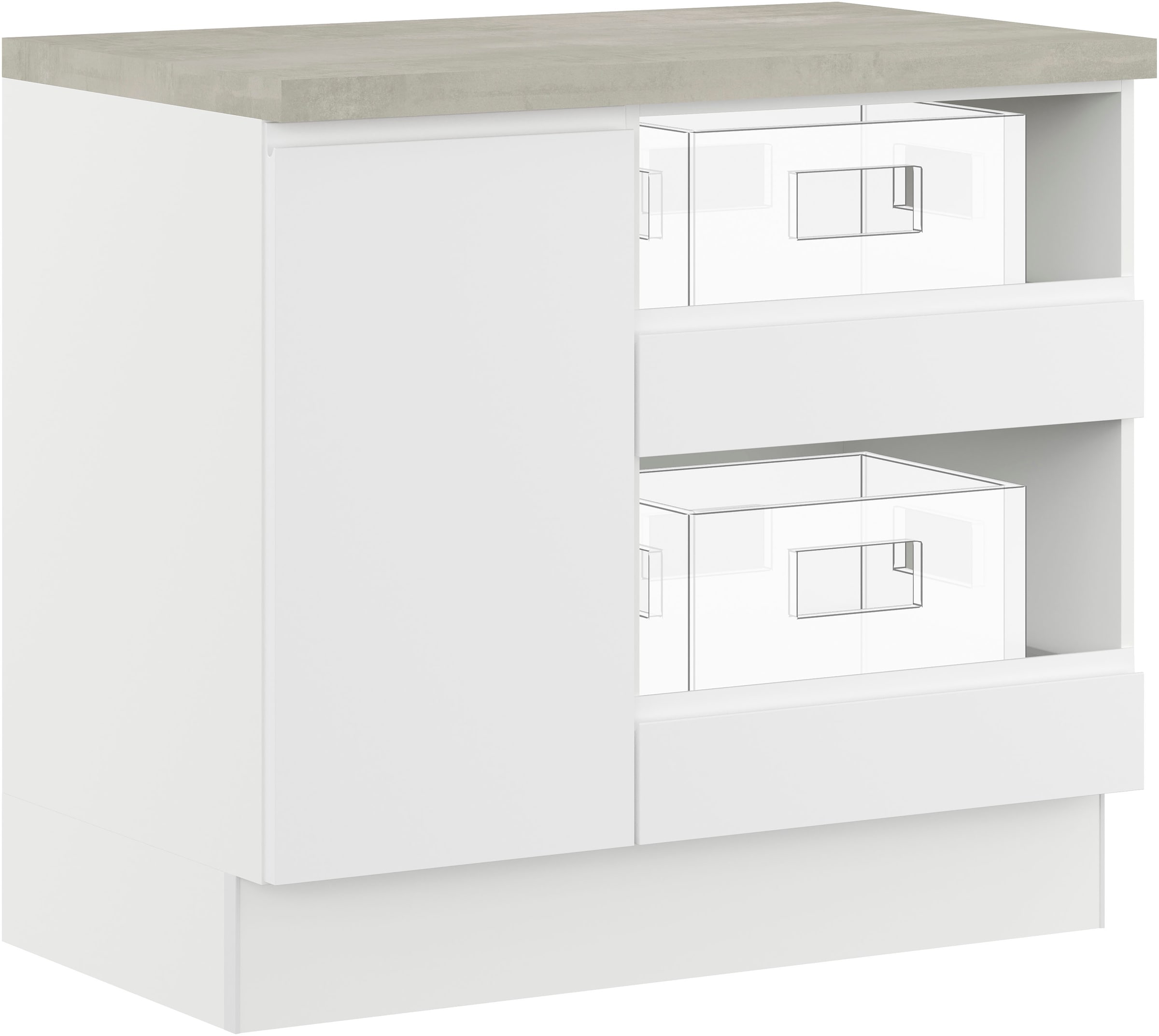 IMPULS KÜCHEN Mehrzweckschrank-Set "Warschau" 4 Stk. tlg. Vielfältige Varia günstig online kaufen