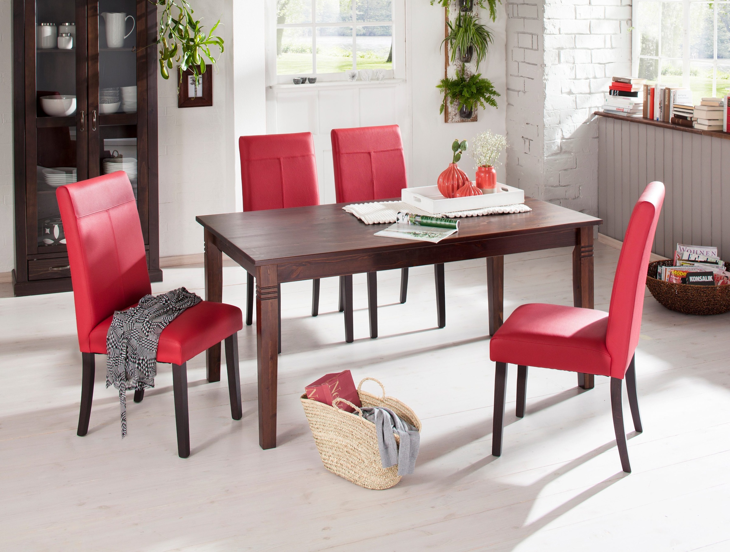 Home affaire Esstisch "Danuta" wahlweise mit Schublade, aus massiver Kiefer günstig online kaufen