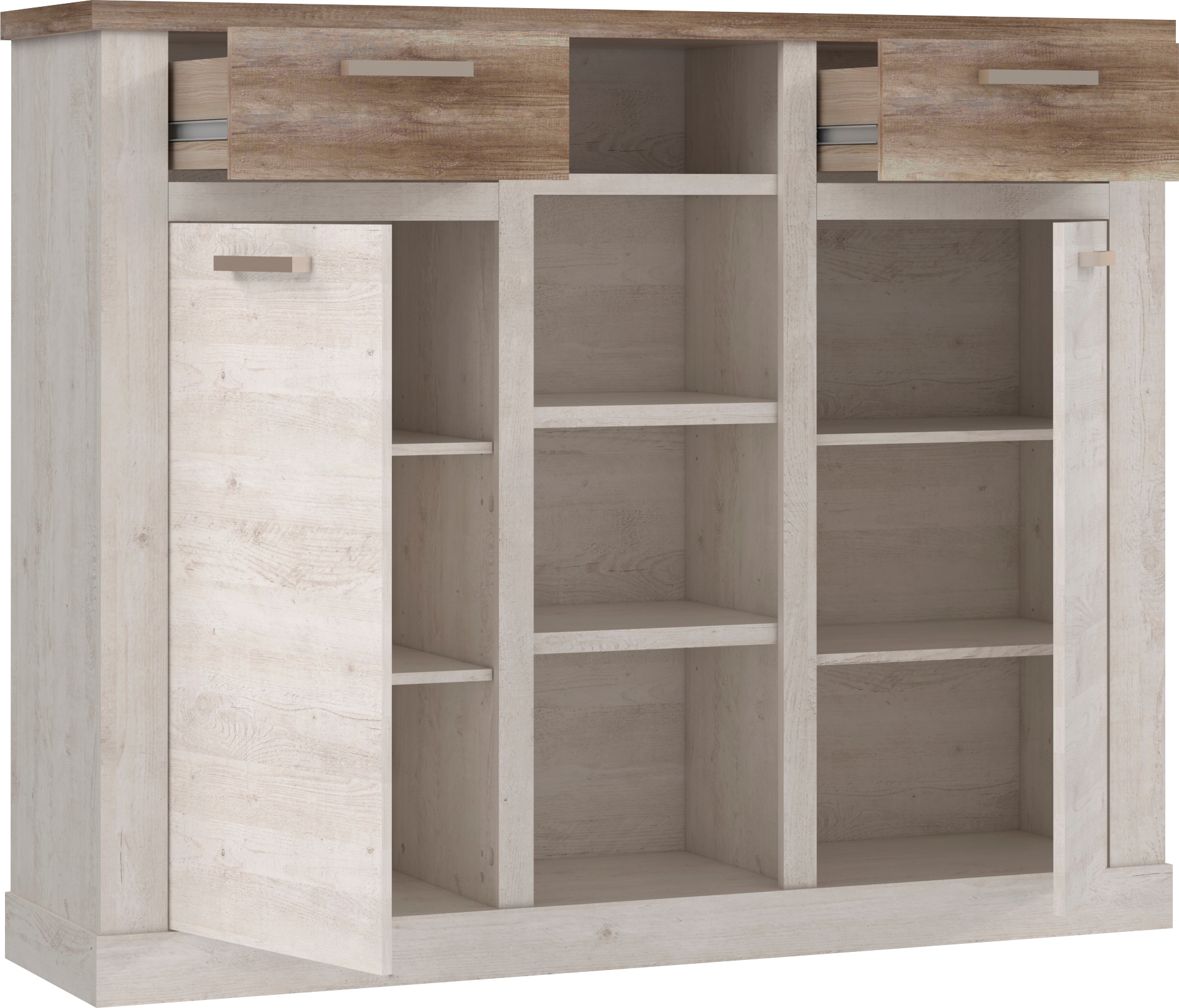 FORTE Highboard »Duro«, Breite 159,6 cm, Aktenschrank im Landhausstil