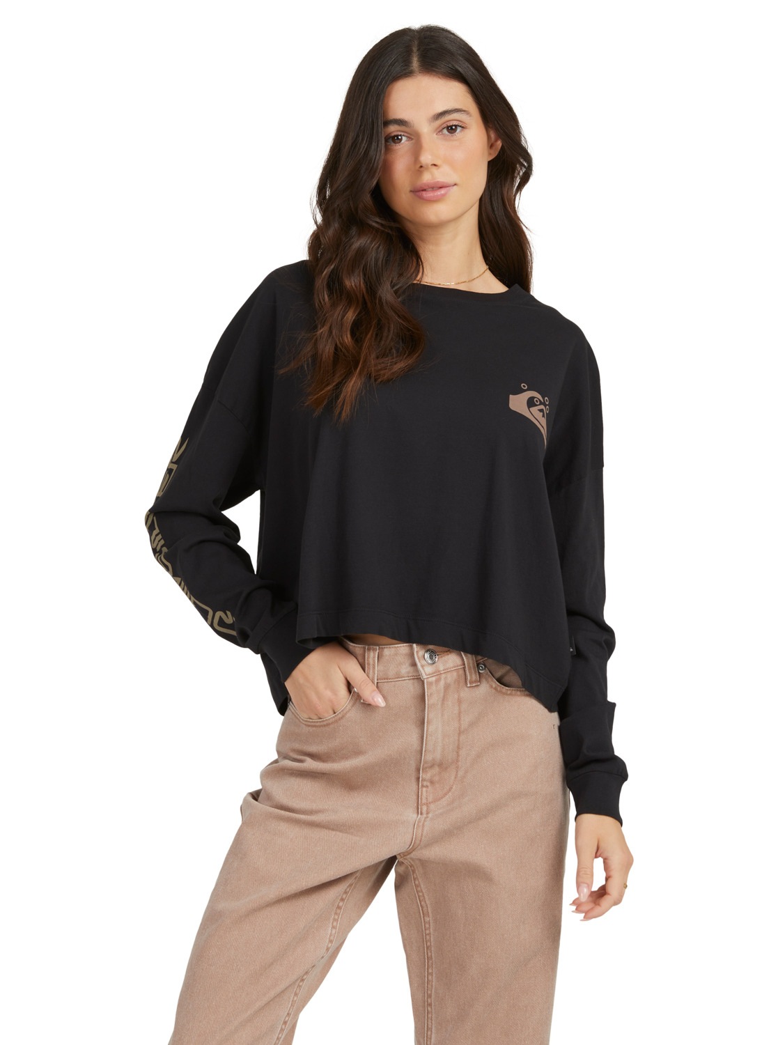 Quiksilver Langarmshirt »Quiksilver Womens Oversized Crop«