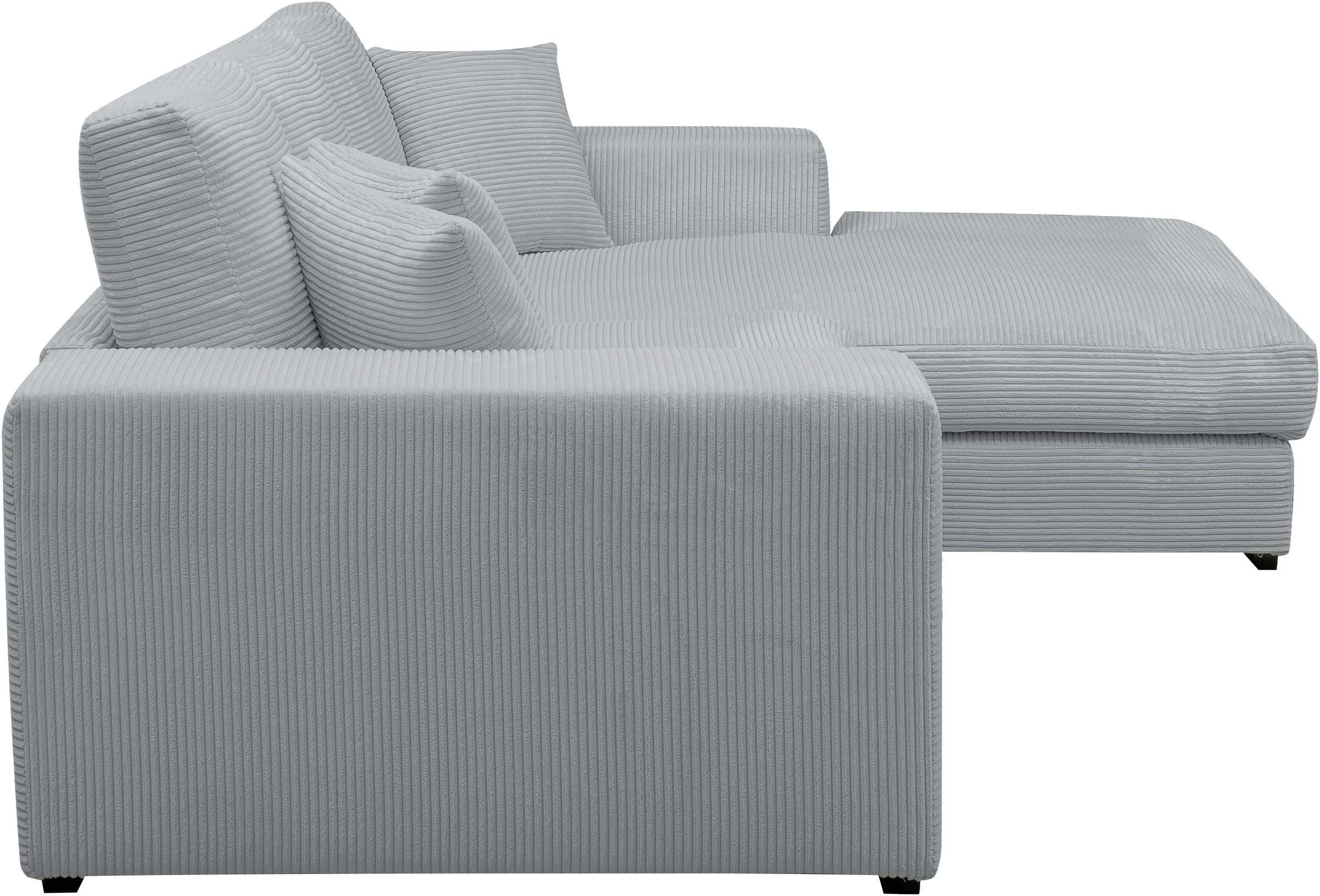 WERK2 Ecksofa »Eden modern und zeitlos, geschmackvolles Sofa, Breite 286cm, L-Form«, Design Ecksofa in Cord mit besonders weichem Sitzkomfort