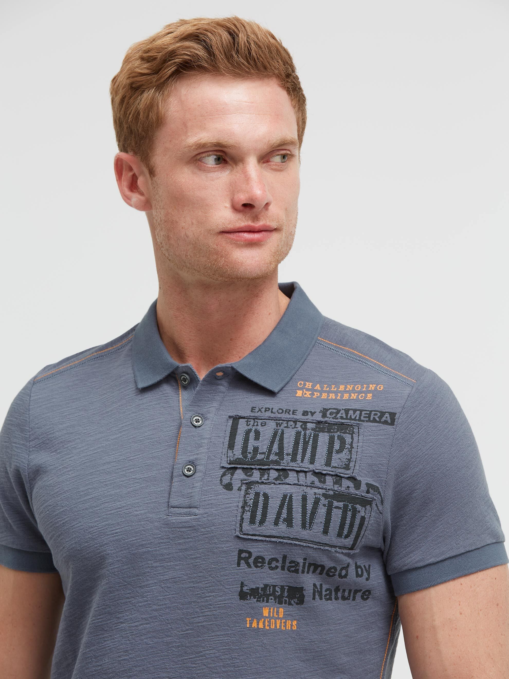 CAMP DAVID Poloshirt mit Stickerei