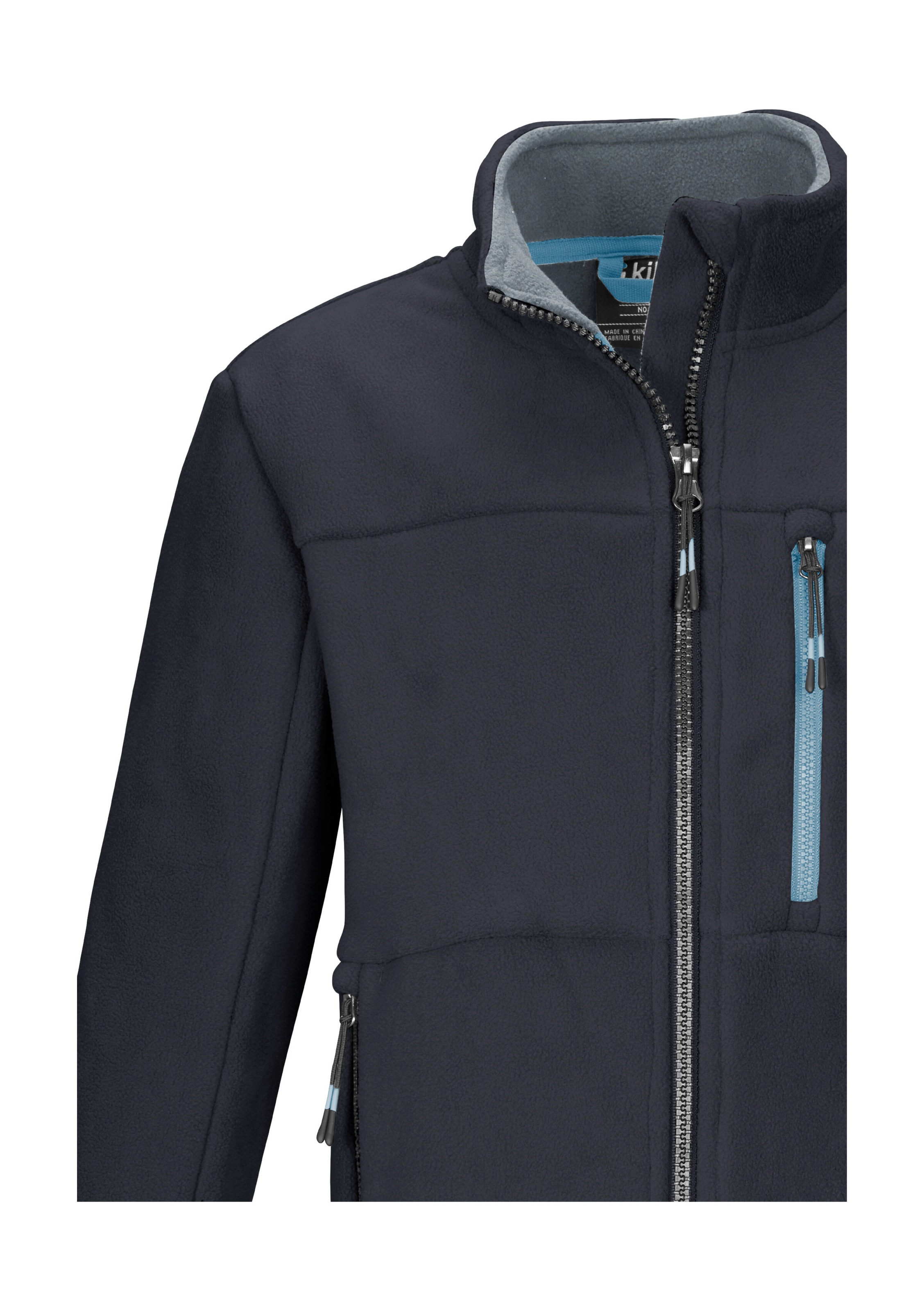 Thumbnail - Killtec Fleecejacke "KOW 225 BYS FLC JCKT" Kinder Fleecejacke mit Stehkragen, Kinnschutz und Zipper-Taschen