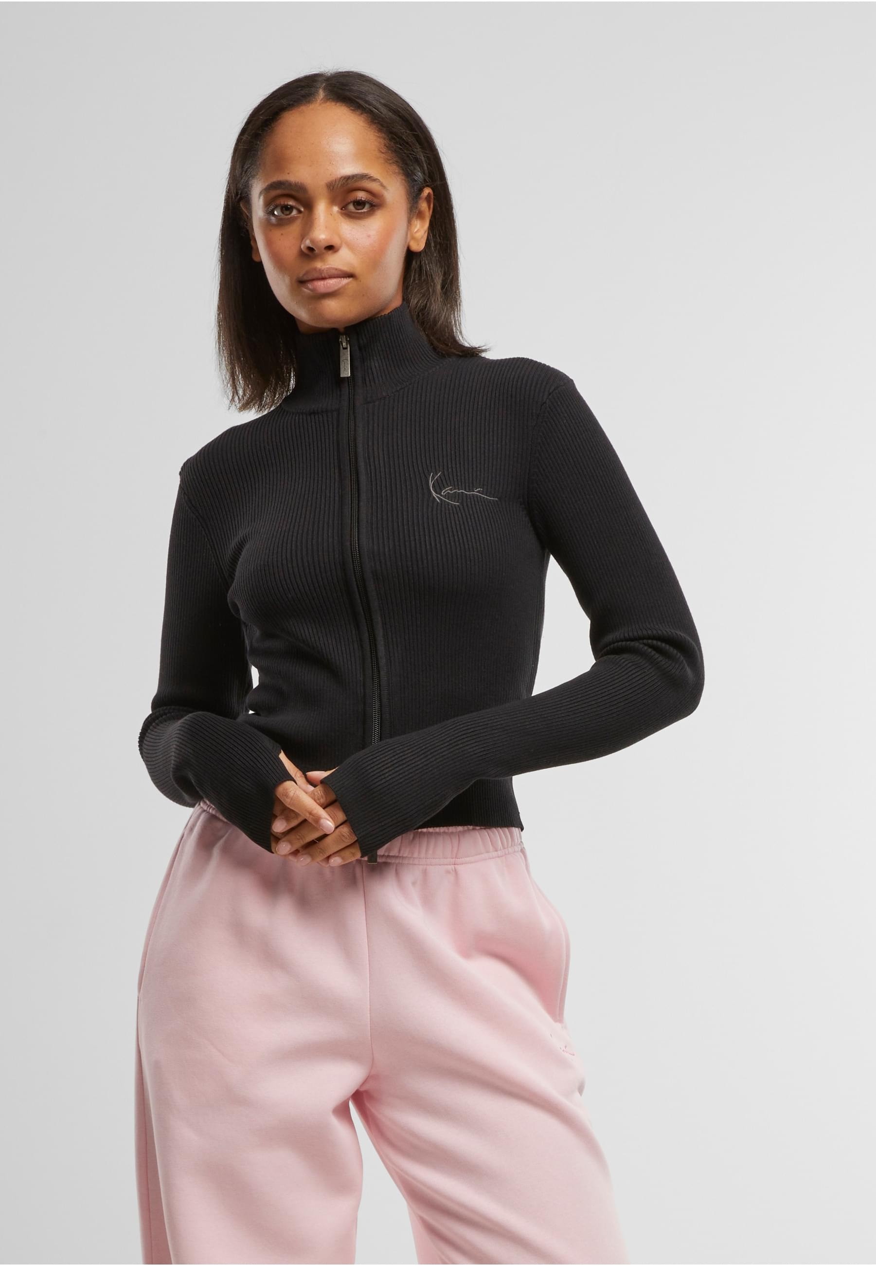 Karl Kani Allwetterjacke »Karl Kani Karl Kani Chest Signature Two-Way Knit Jacket« 1 Stk. tlg. ohne Kapuze