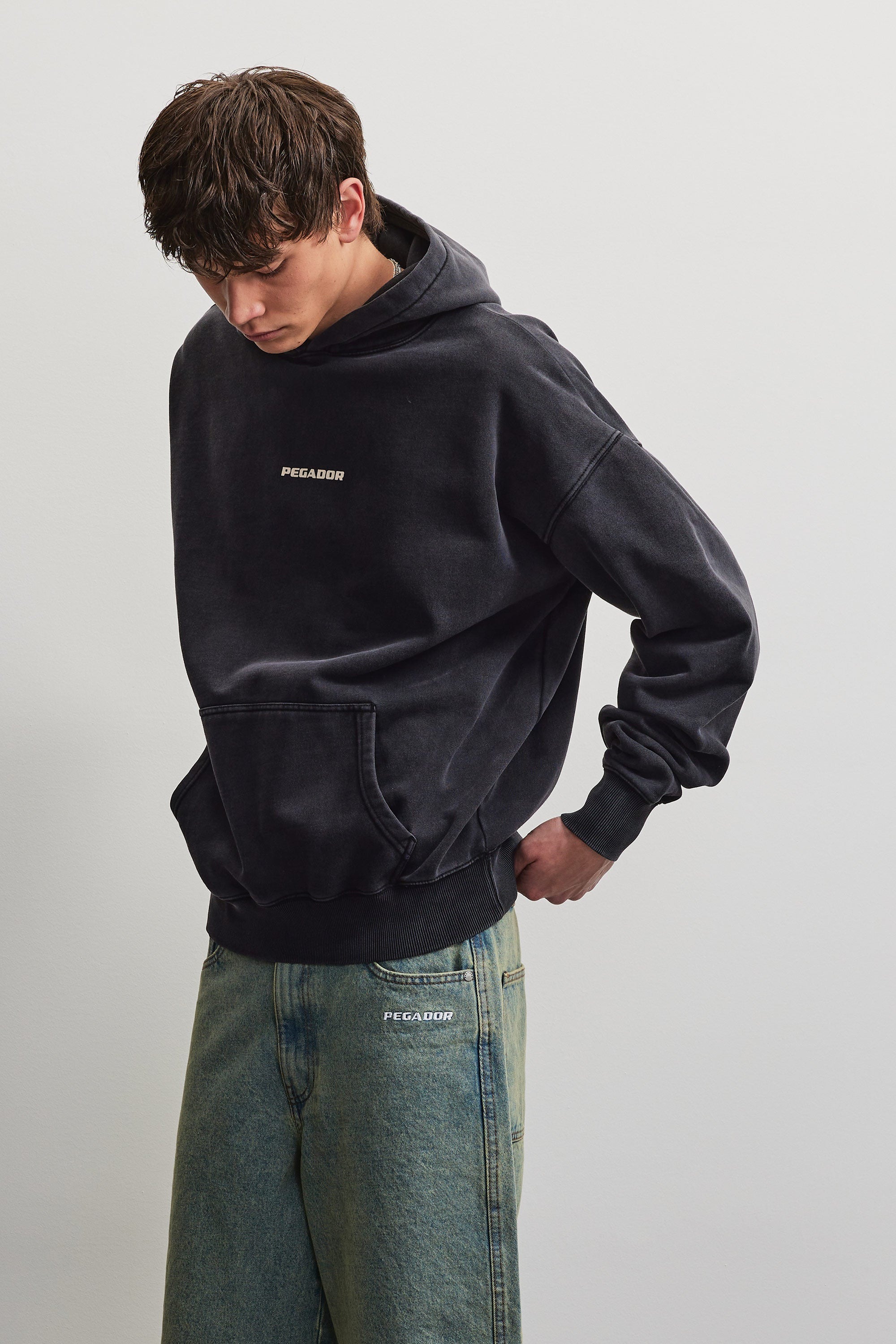 PEGADOR Kapuzensweatshirt »COLNE LOGO OVERSIZED HOODIE«, Baumwollmischung, oversize
