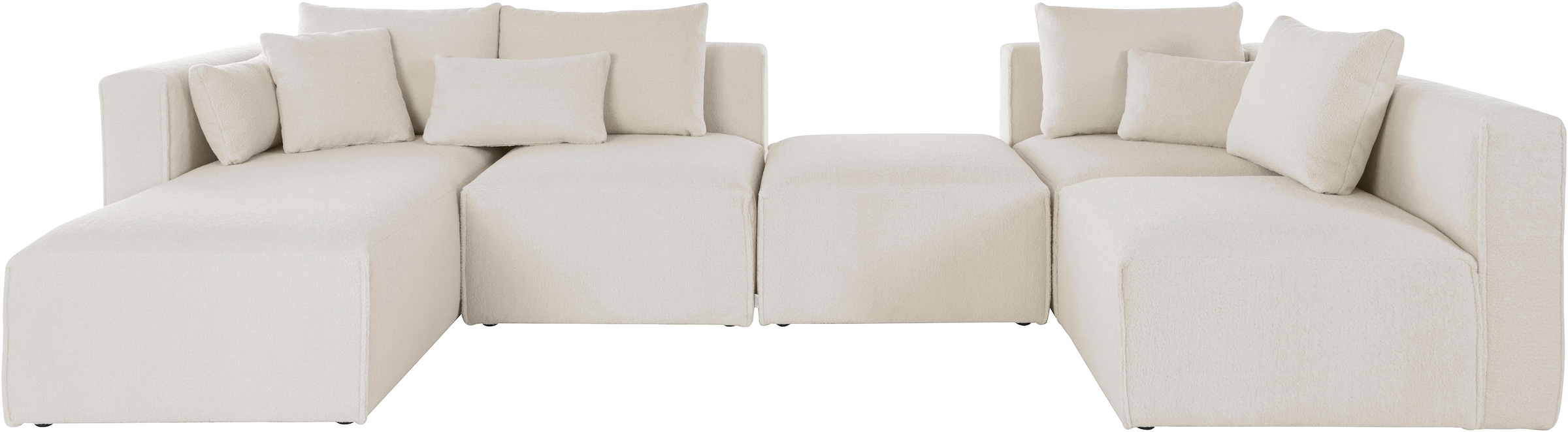 Guido Maria Kretschmer Home&Living Wohnlandschaft »Comfine U-Form«, zusammengesetzt aus Modulen, in 3 Stoffen und vielen Farben